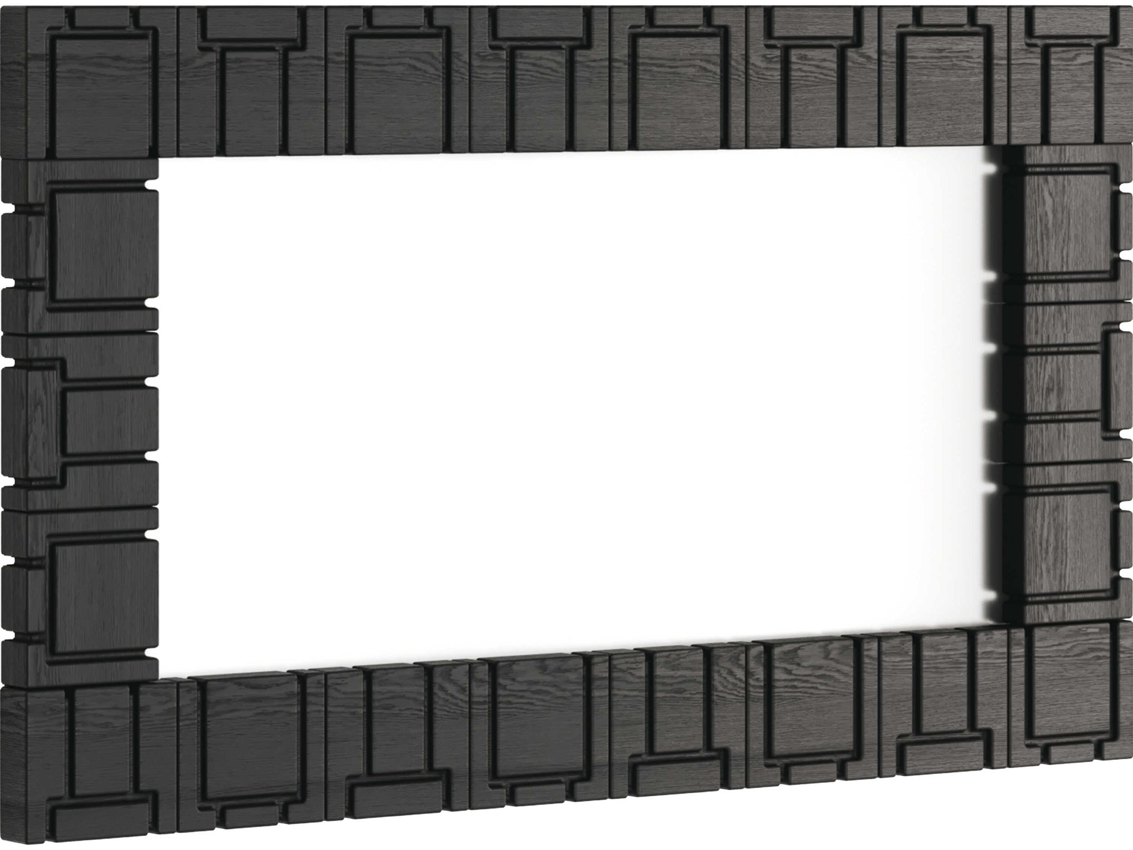 Union Home Brutalist Charcoal Rectangular Wall Mirror