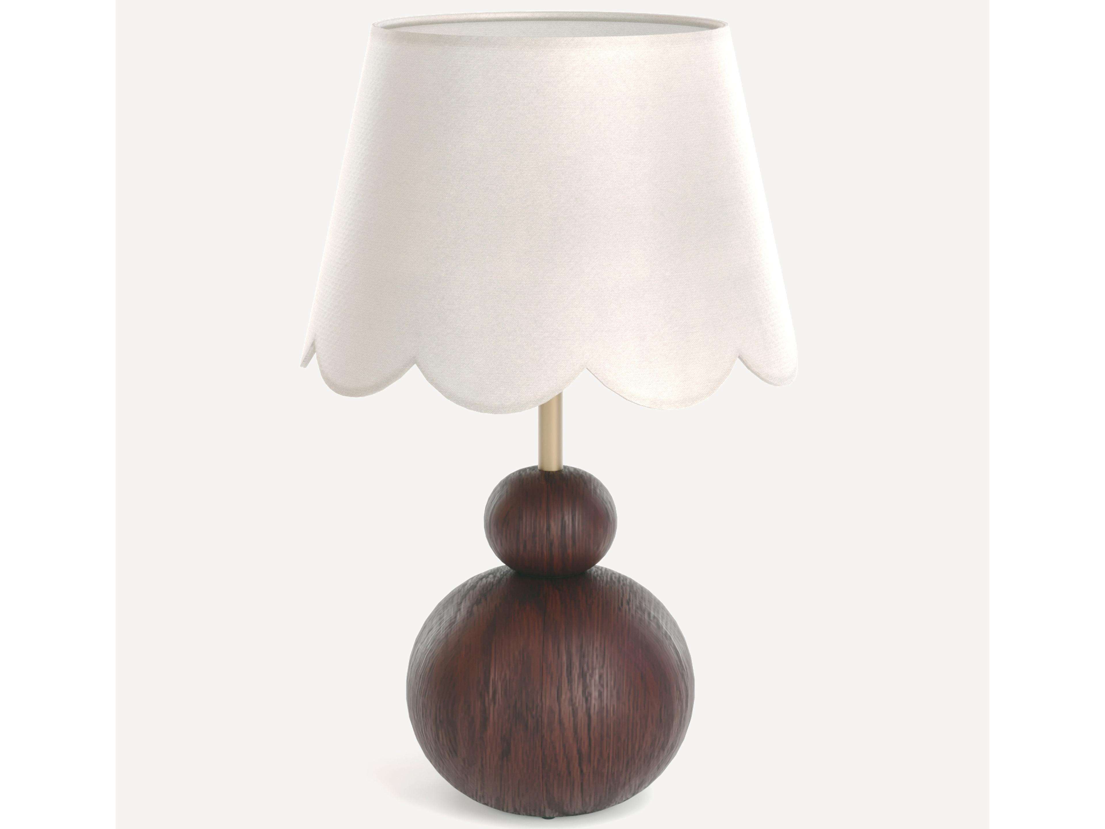 Cirque Walnut Brown Table Lamp