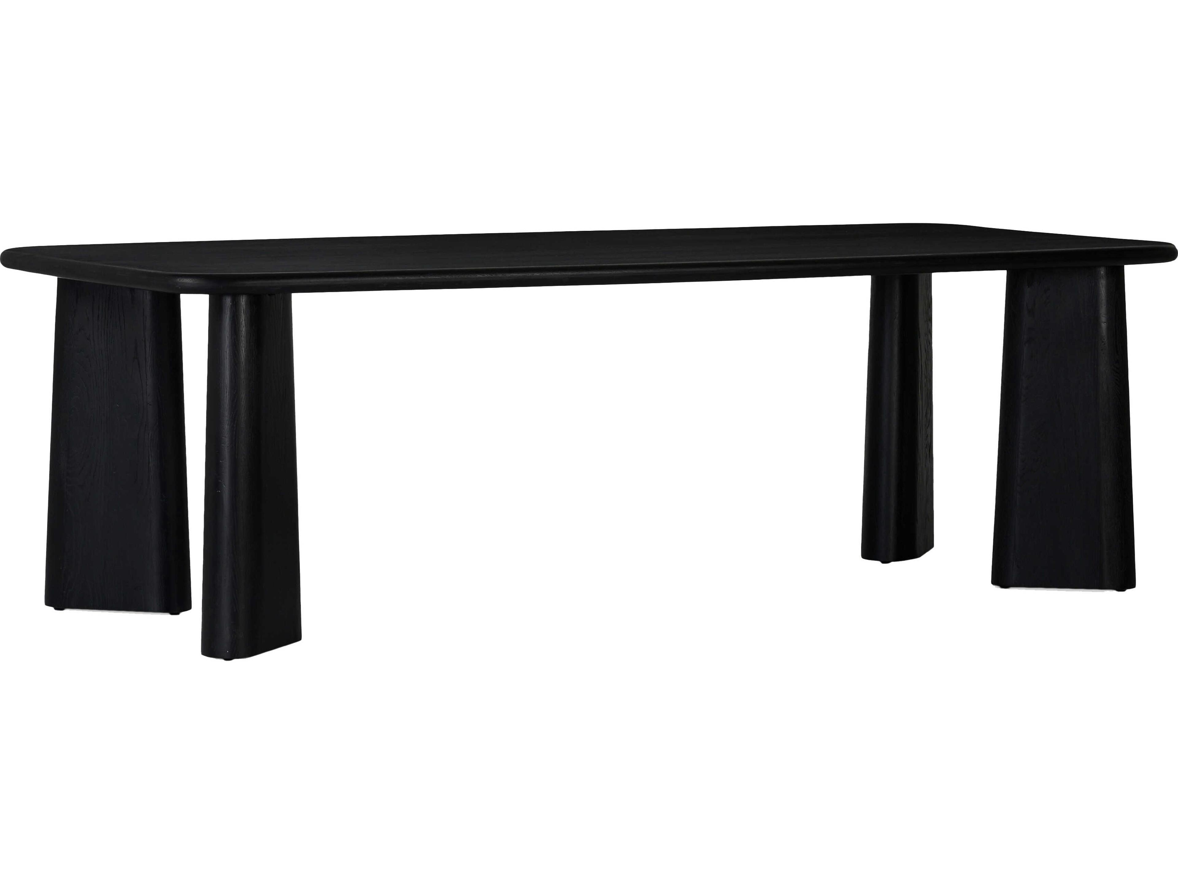 Union Home Laurel Rectangular Wood Charcoal Dining Table