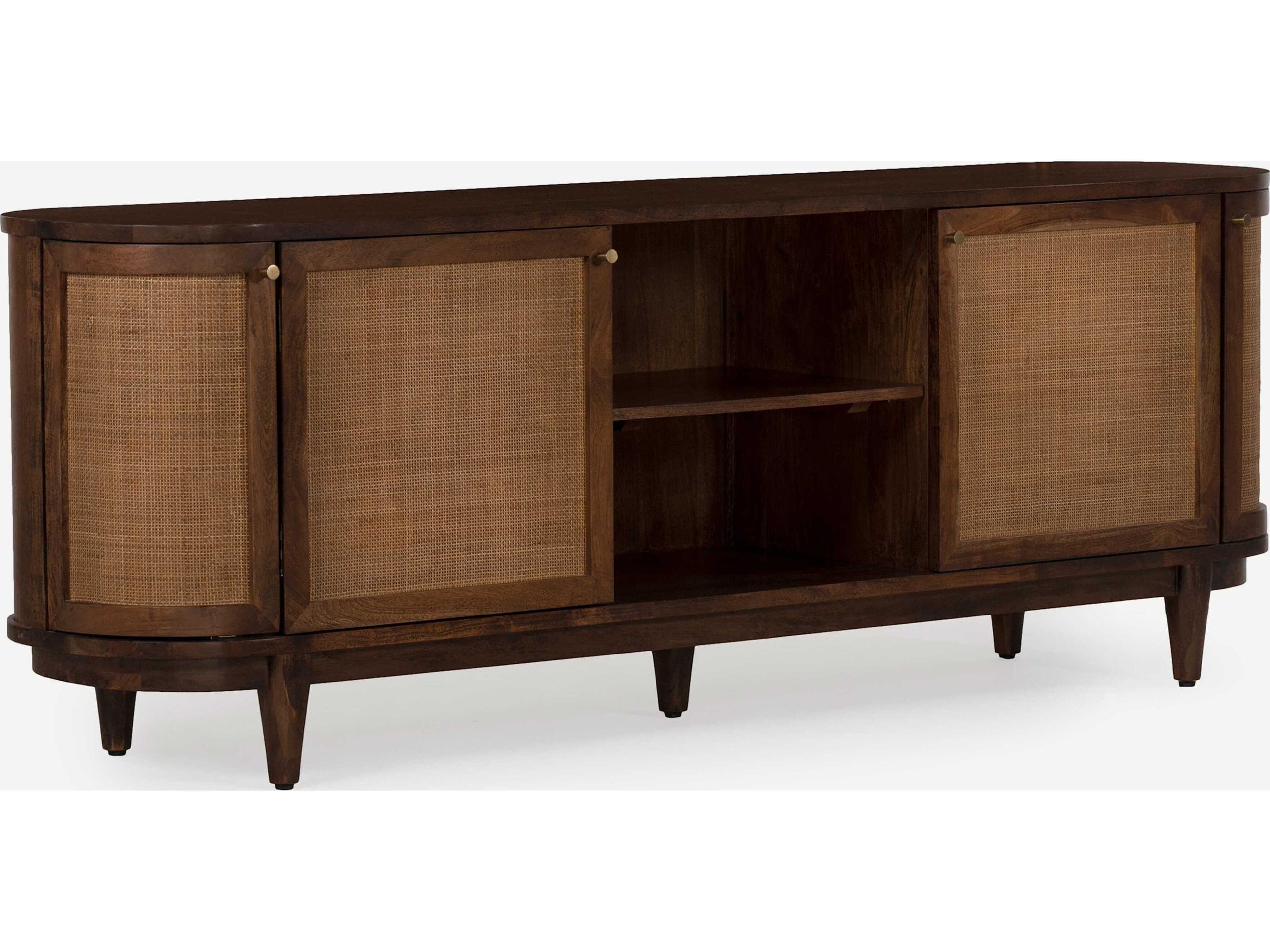 Union Home Canggu 84" Acacia Wood Porto Dark Media Console