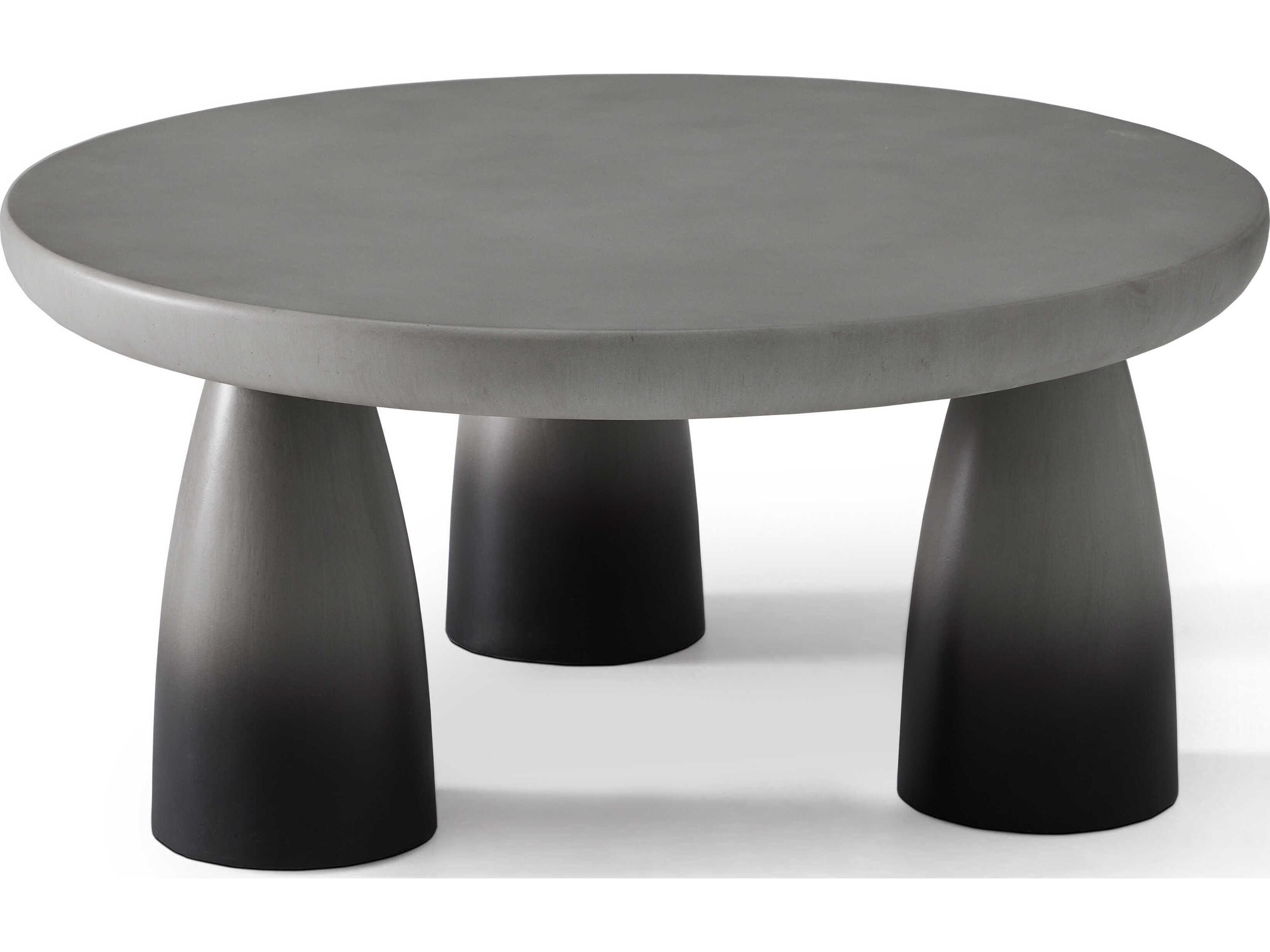 Bowlero Round Concrete Ombre Coffee Table