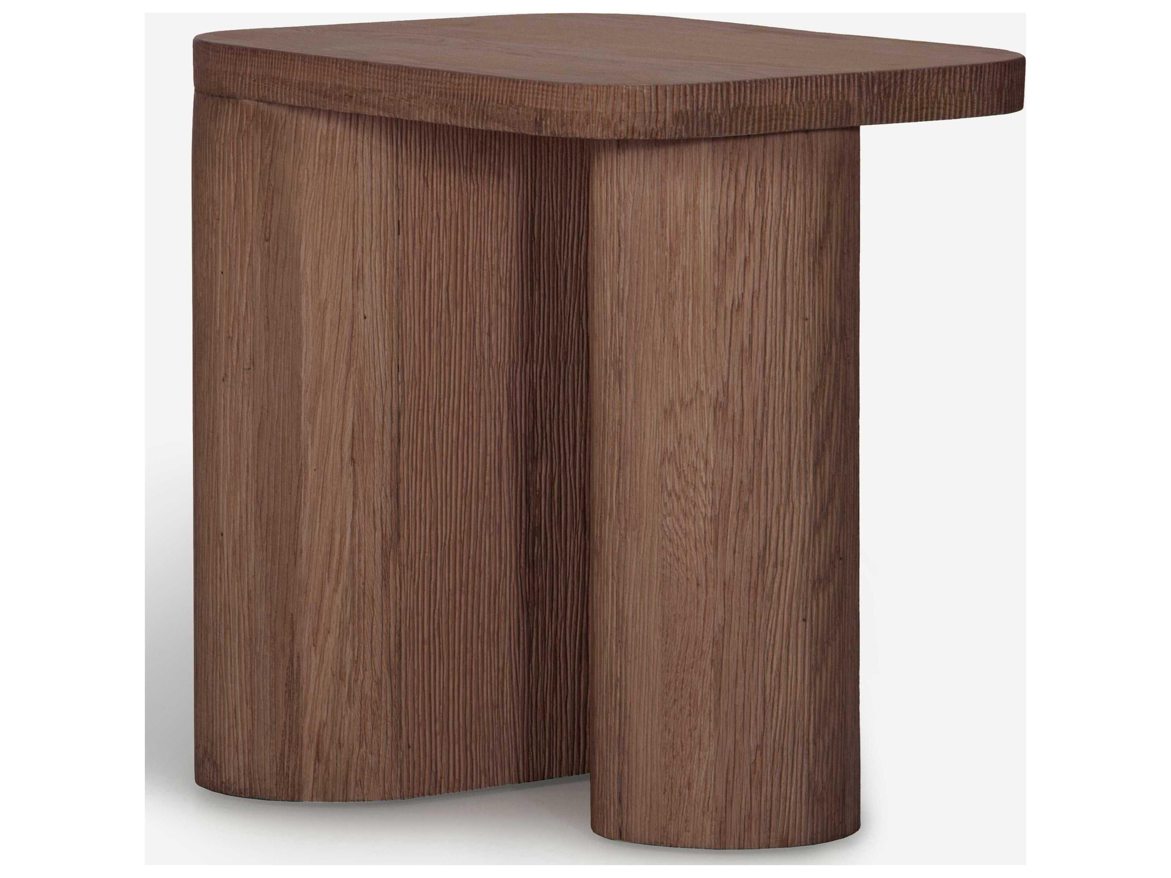 Union Home Mono Rectangular Wood Mud Brown End Table