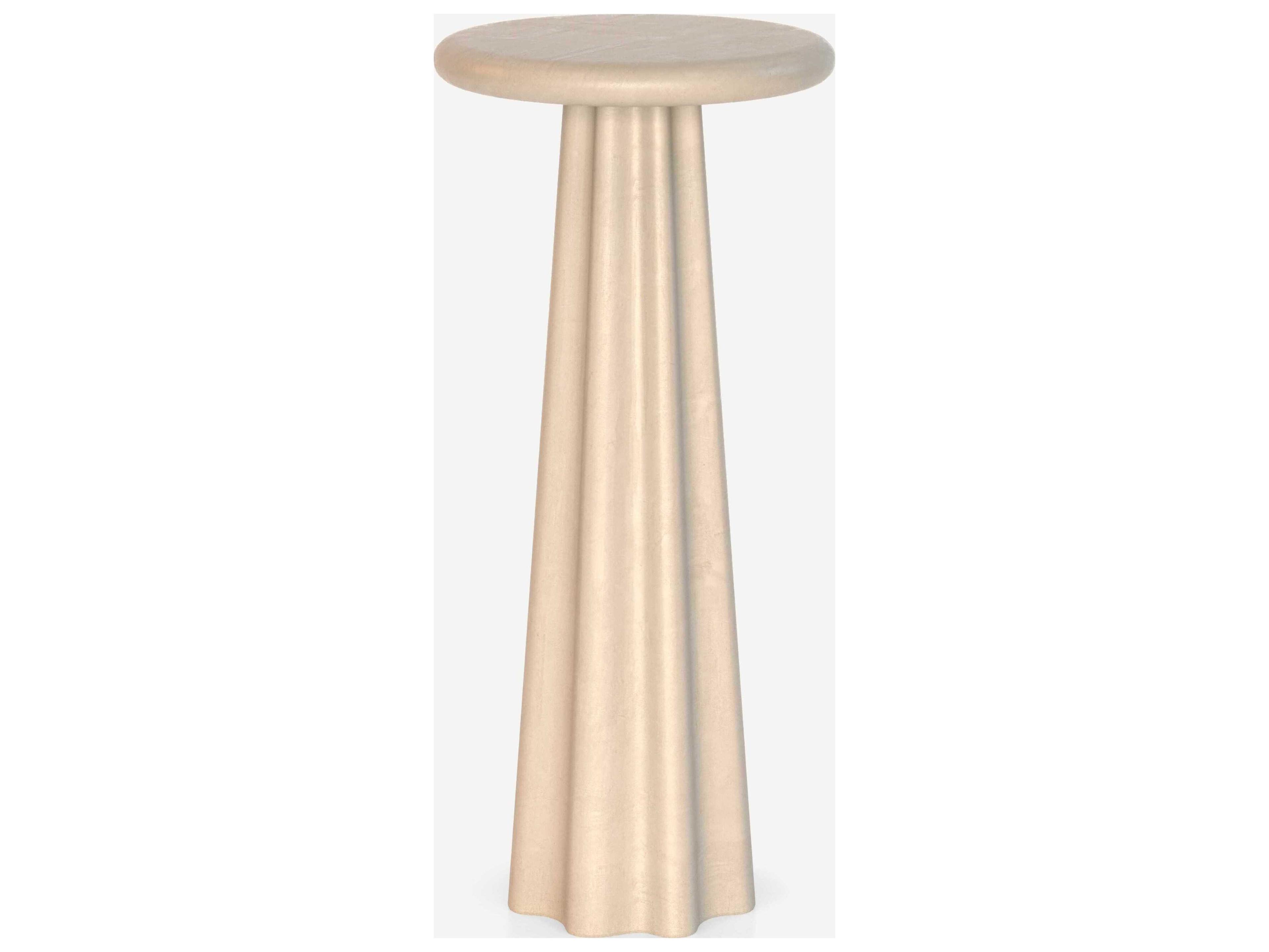 Union Home Bella Round Concrete End Table