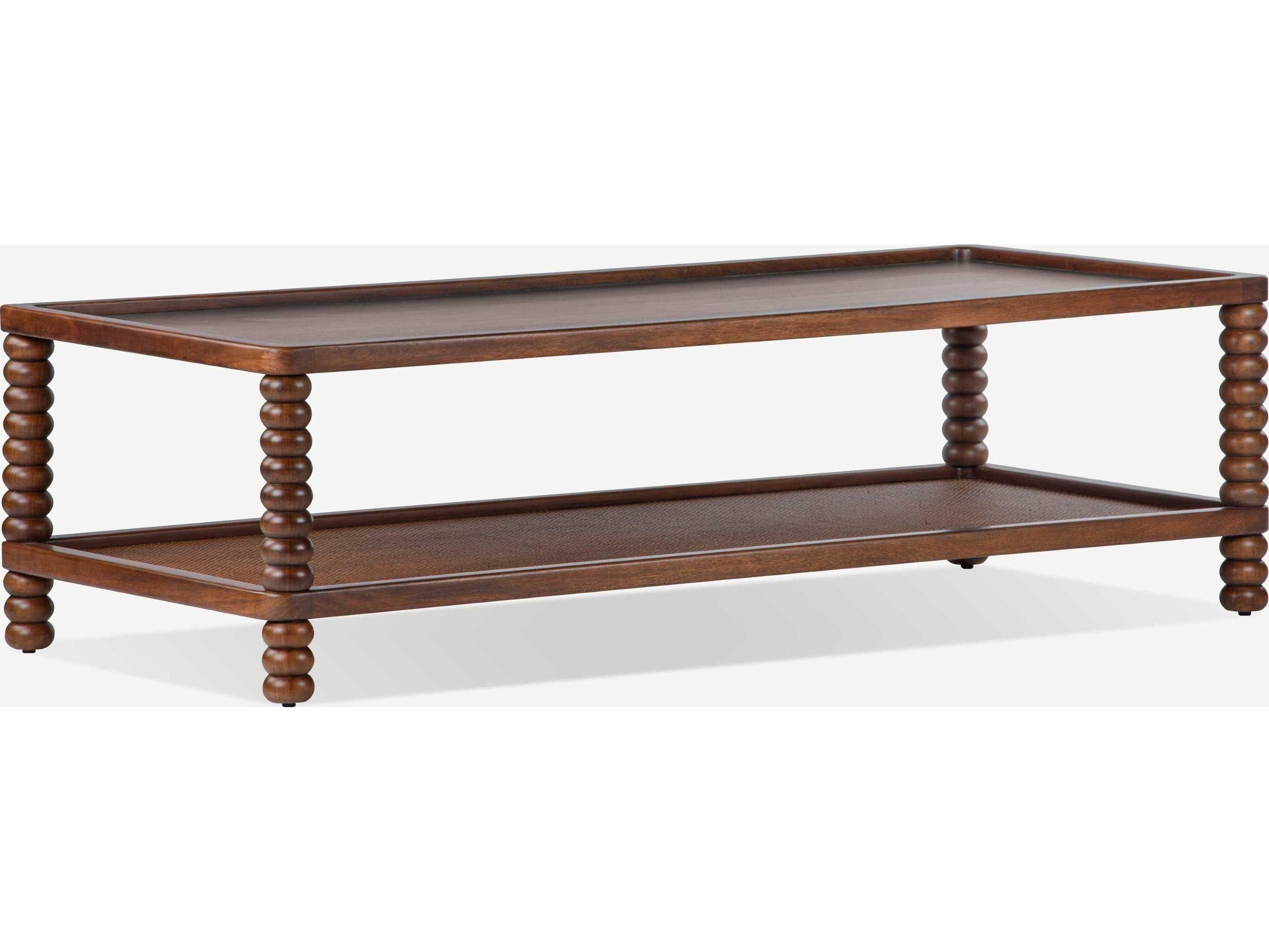 Twist Rectangular Wood Mellow Bourbon Coffee Table