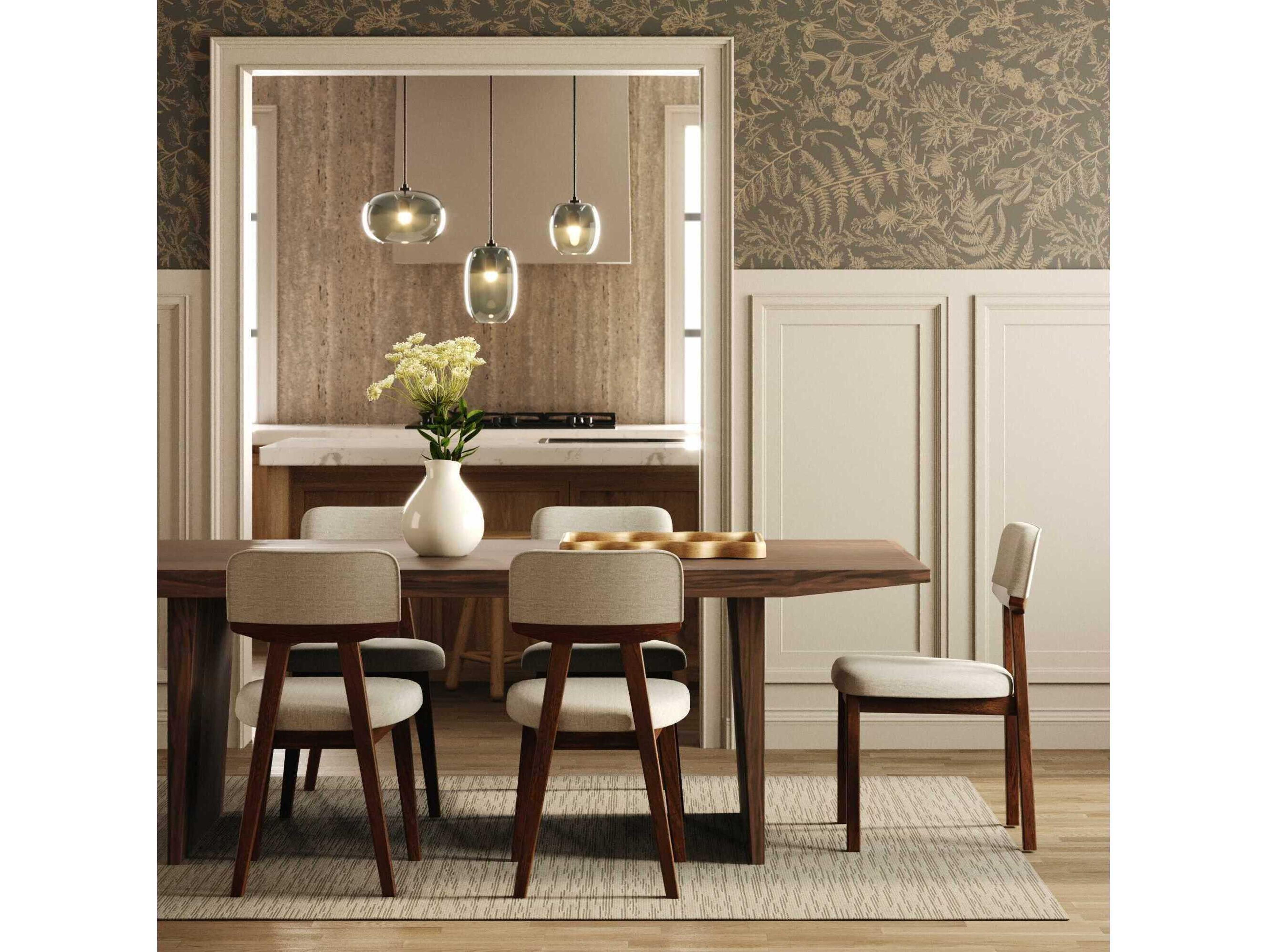 Union Home Tangent Acacia Wood Dining Room Set