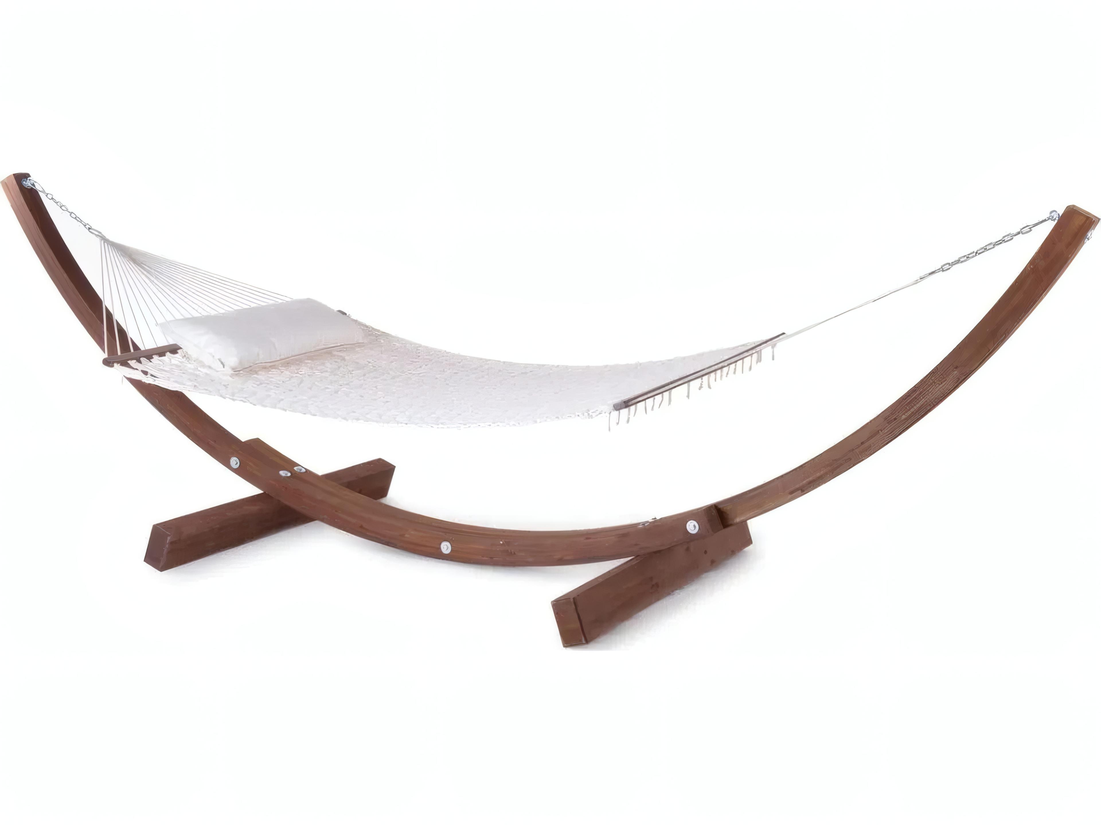 UnoPiu Amanda Hammock Complete with Net 100 % Cotton Off White