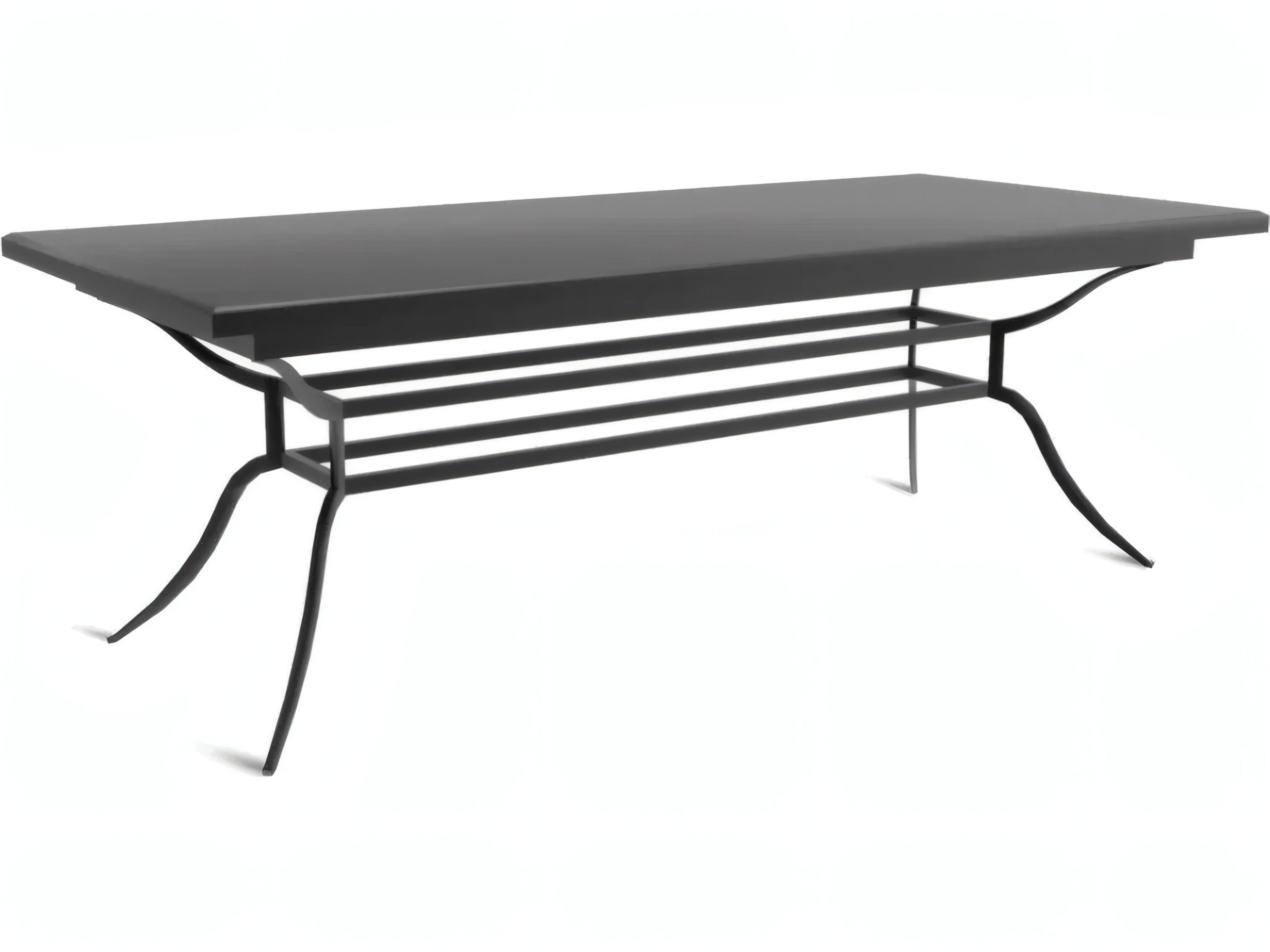 UnoPiu Toscana Wrought Iron Extendable Rectangular Dining Table