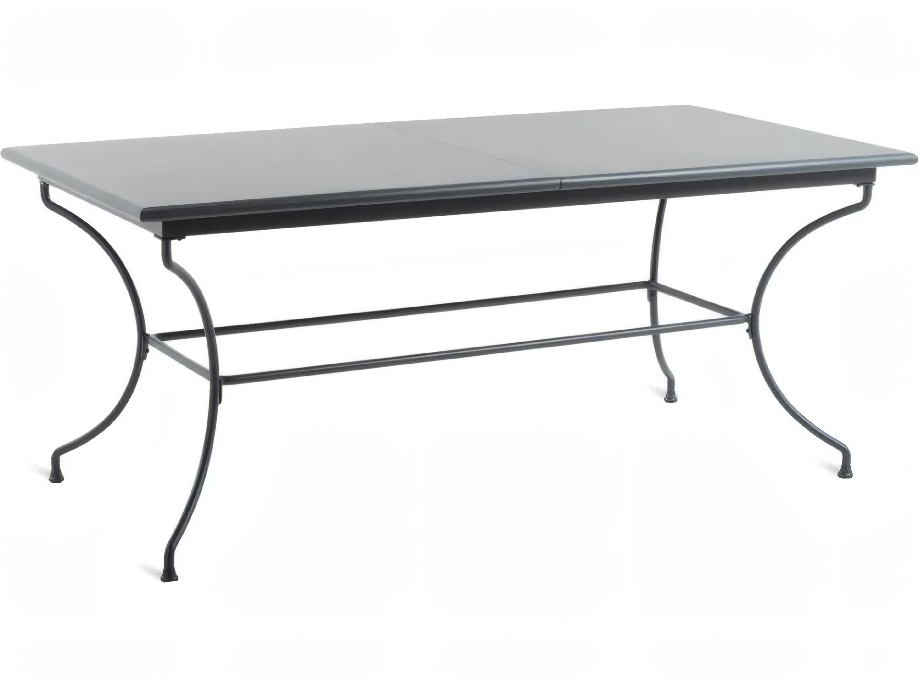 UnoPiu Toscana Wrought Iron Extendable Rectangular Dining Table