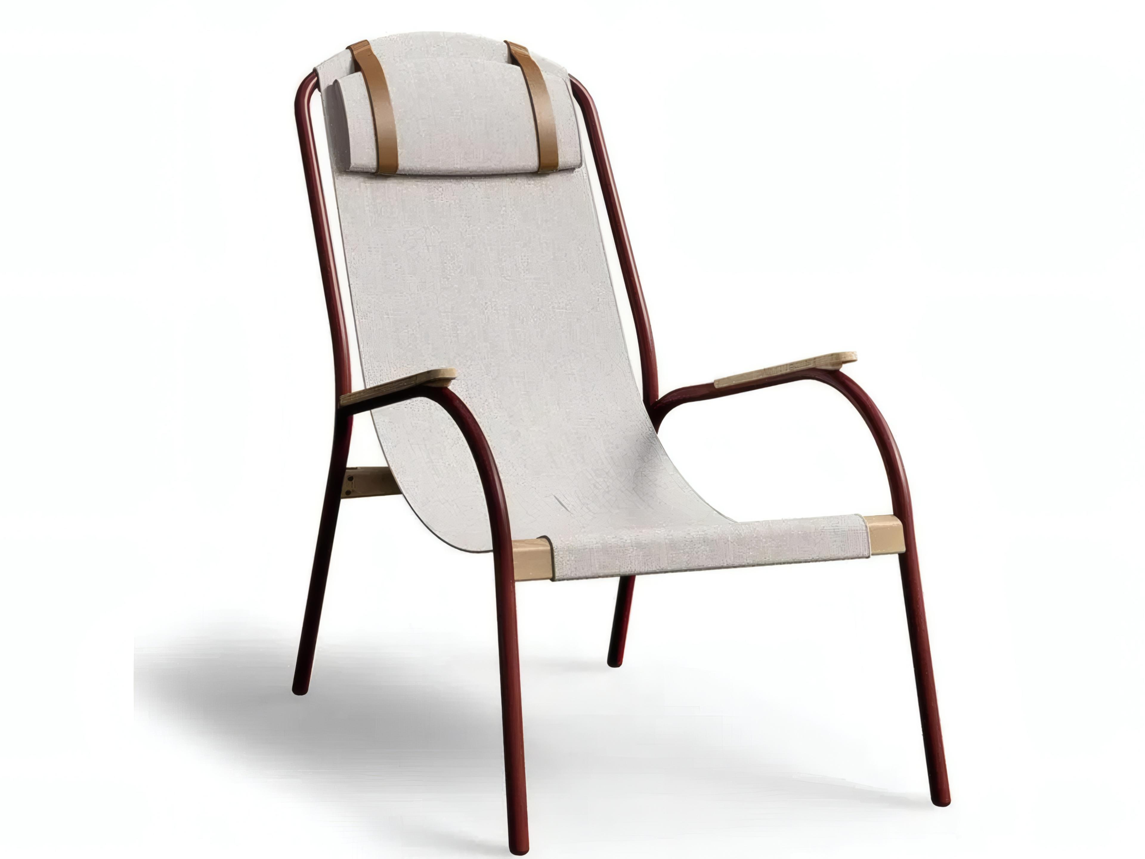 UnoPiu Lulu Iron Armchair Wooden Armrests