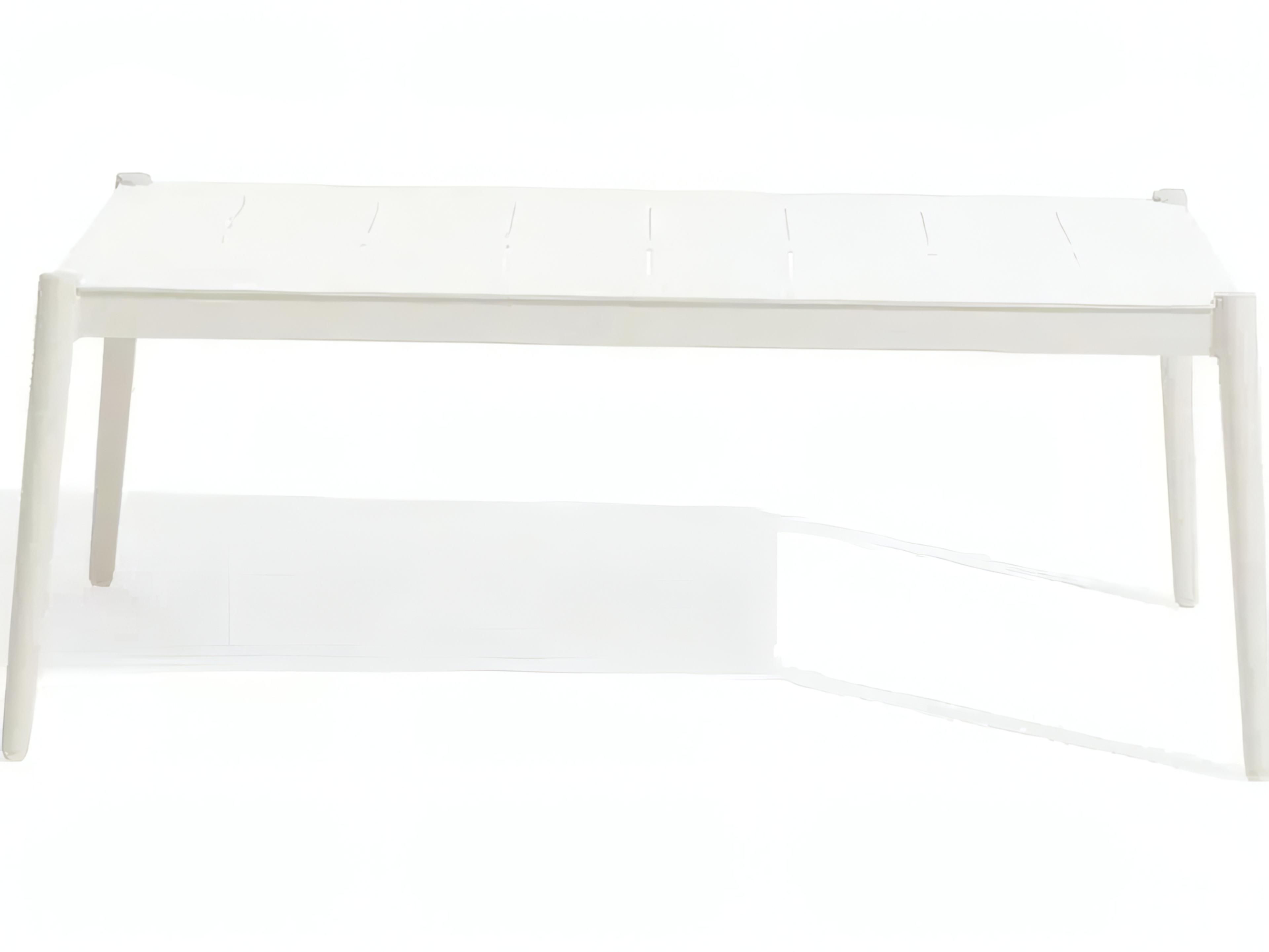 UnoPiu Luce Aluminum Rectangular Coffee Table