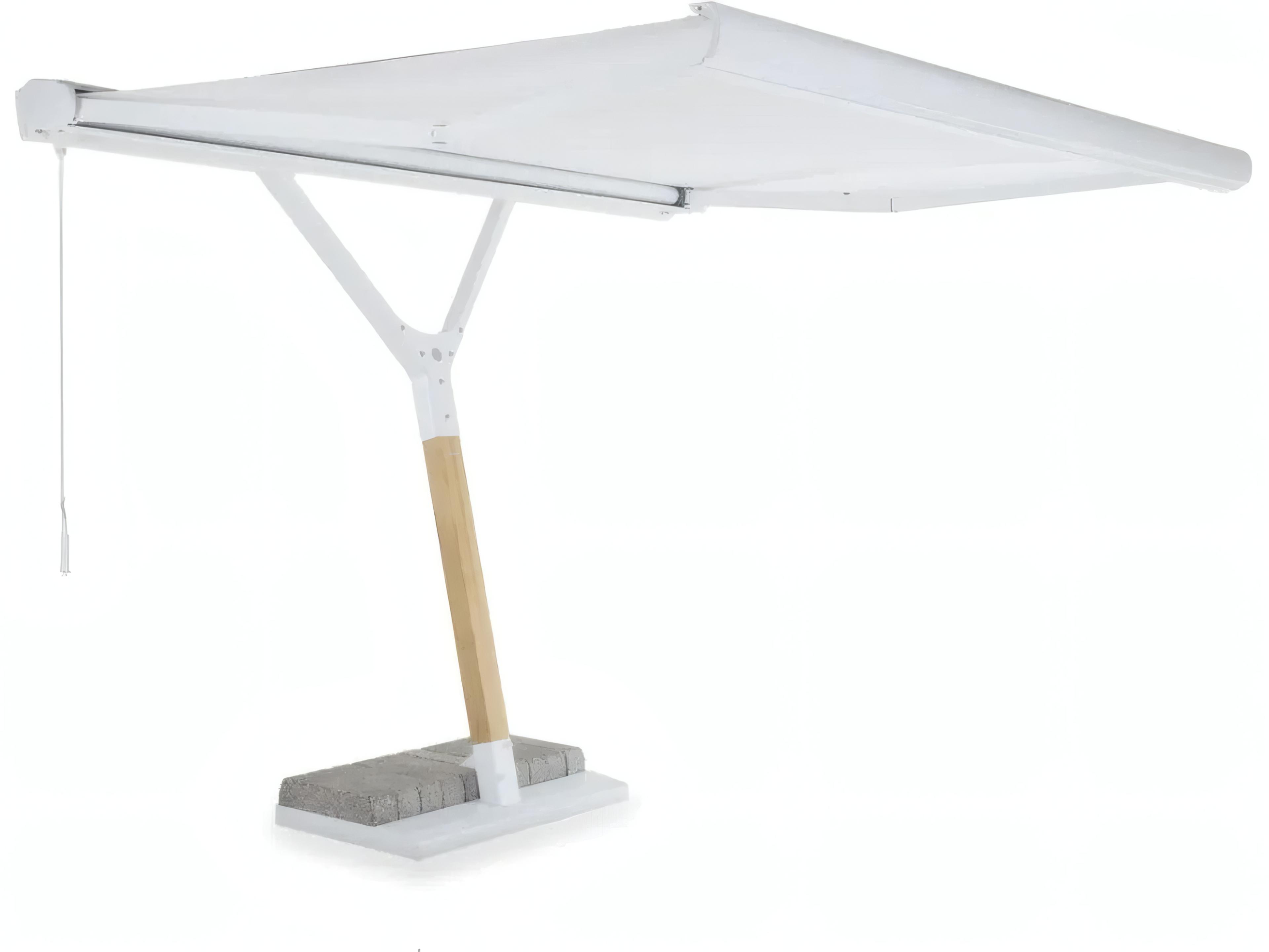 UnoPiu Salento Aluminum 11.8" x 98.43" Rectangular Motorized Umbrella
