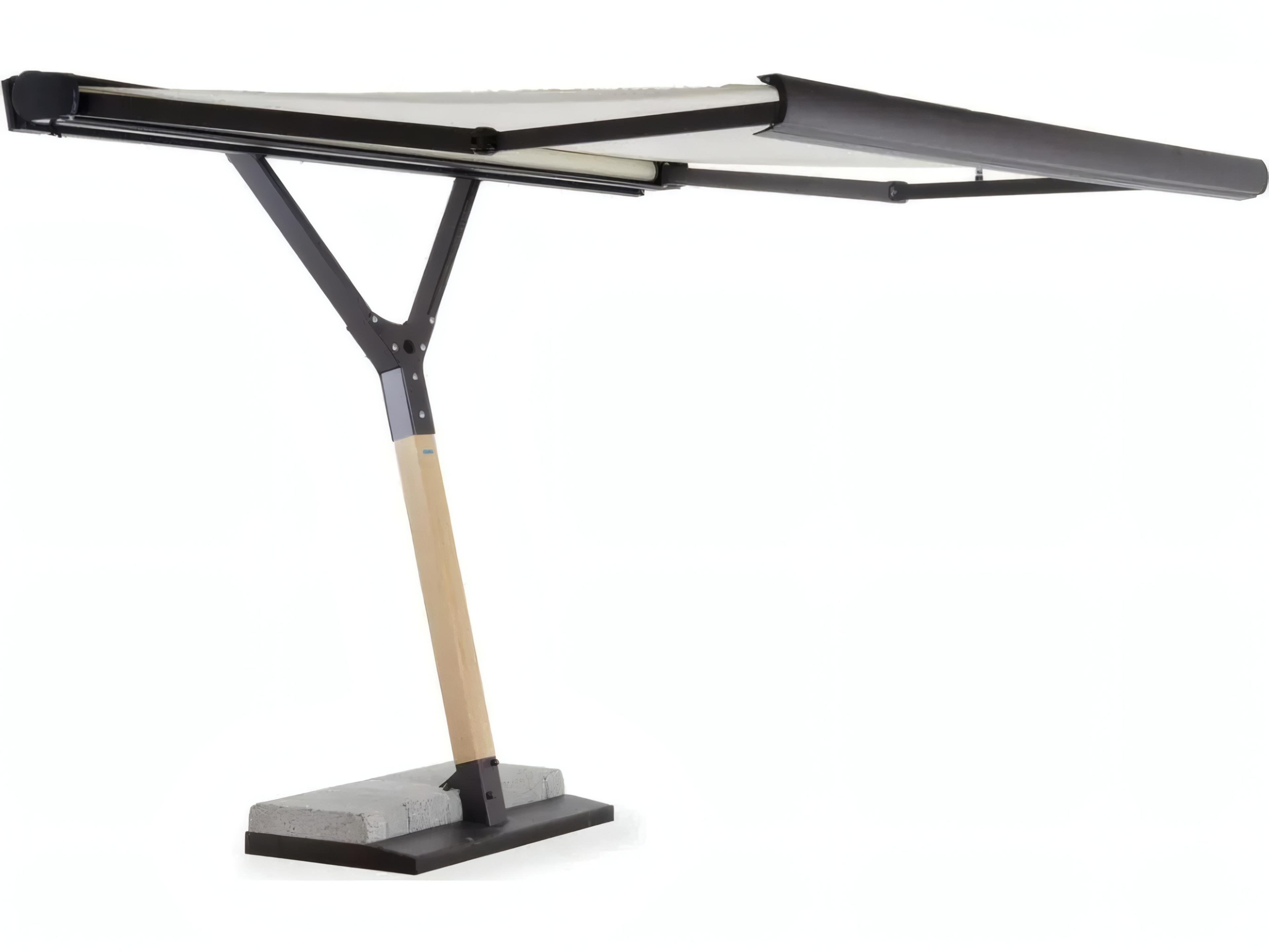 UnoPiu Salento Aluminum 11.8" x 98.43" Rectangular Motorized Umbrella