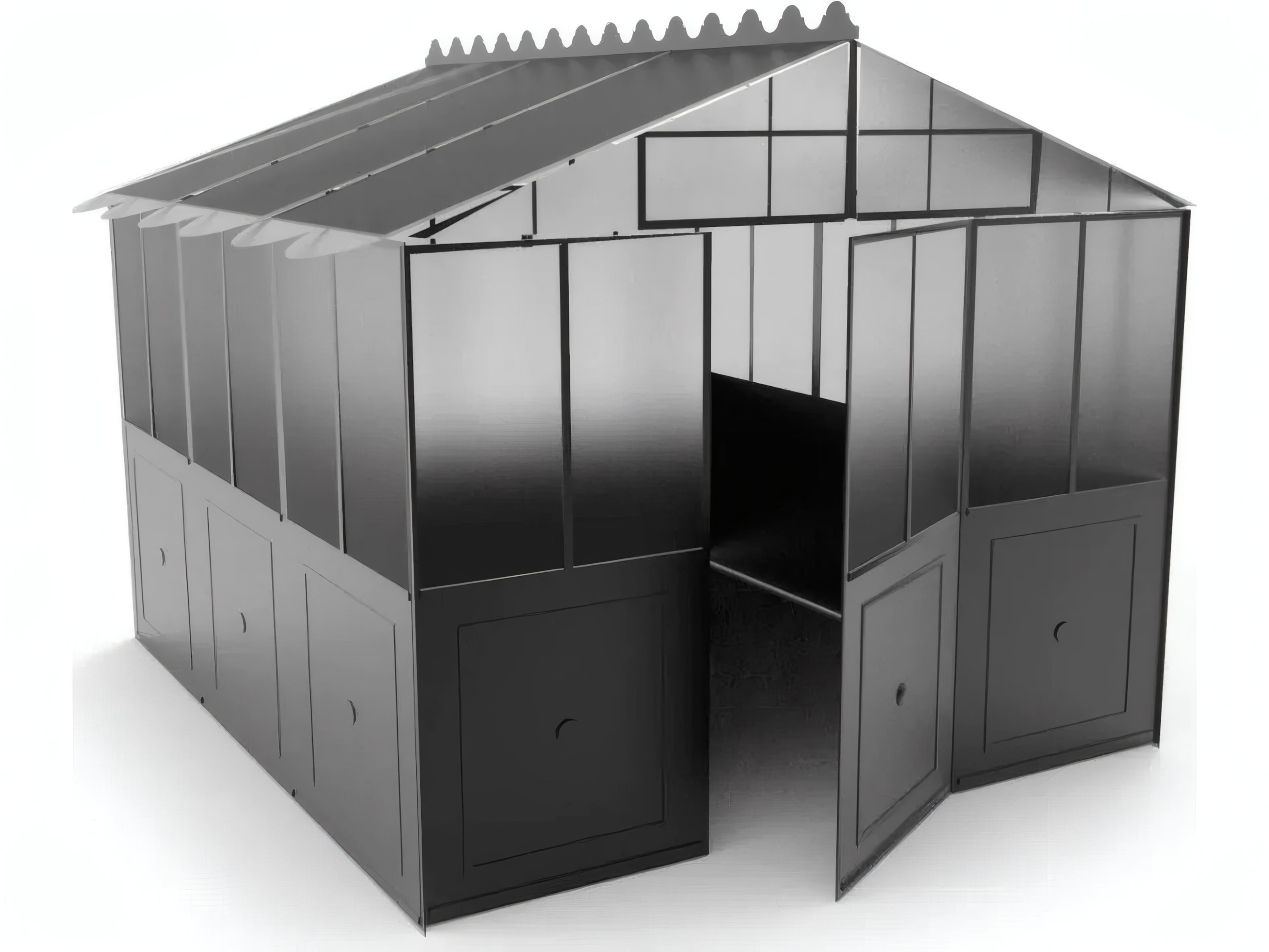 Unopiu Orangerie Freestanding Greenhouse with Polycarbonate Roofing