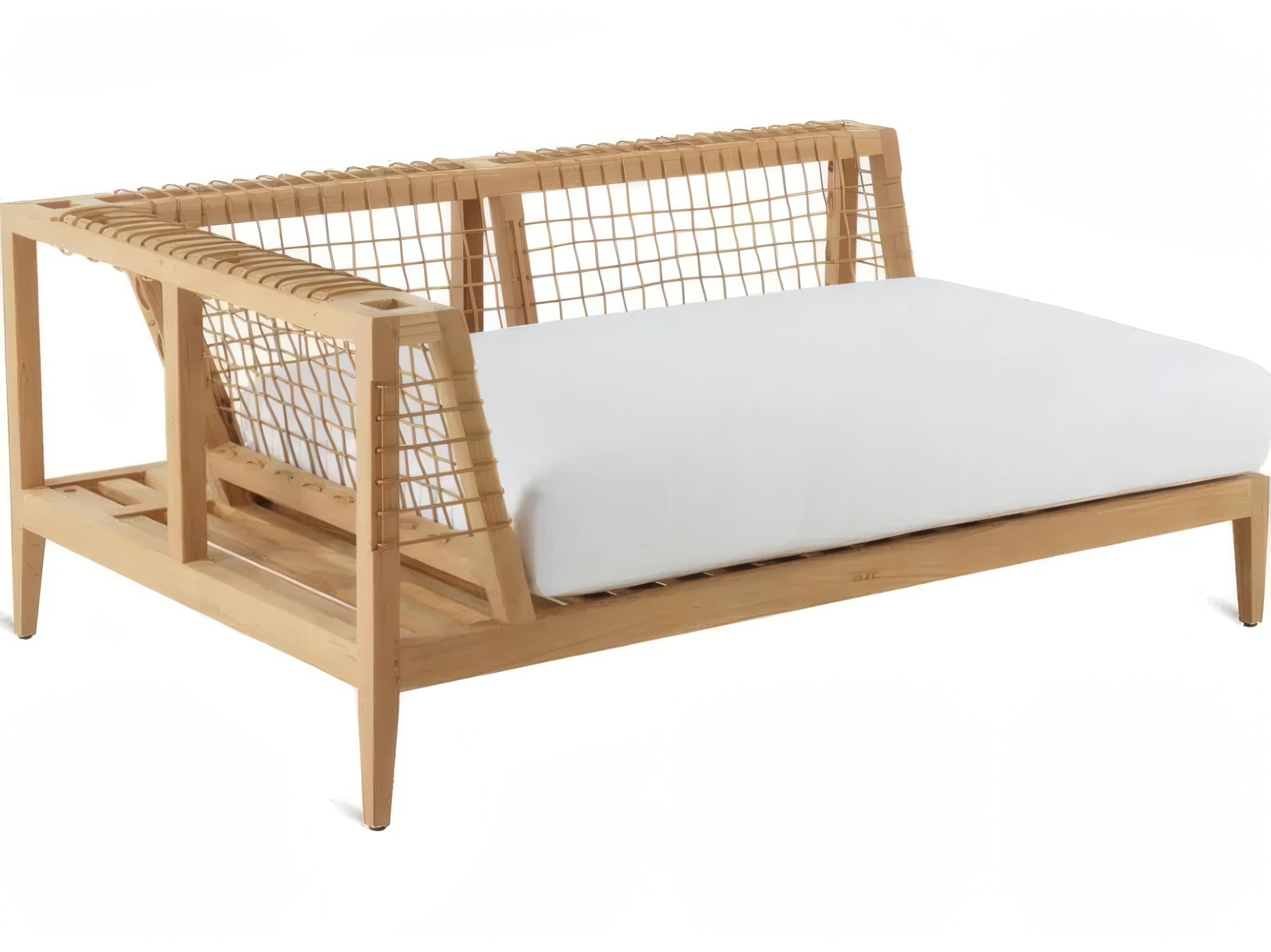 UnoPiu Synthesis Teak Right Corner Module