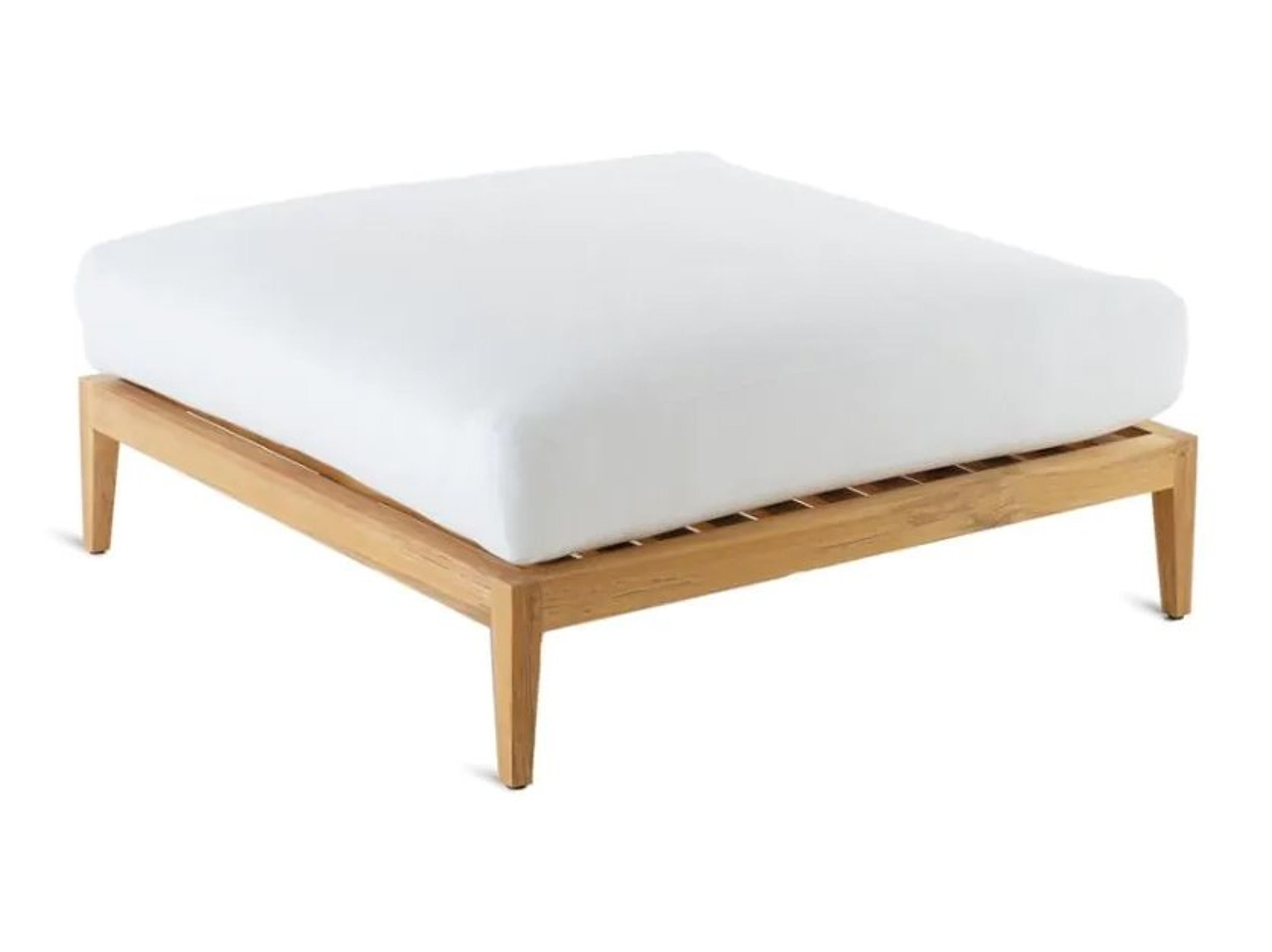 UnoPiu Synthesis Teak Base Pouf