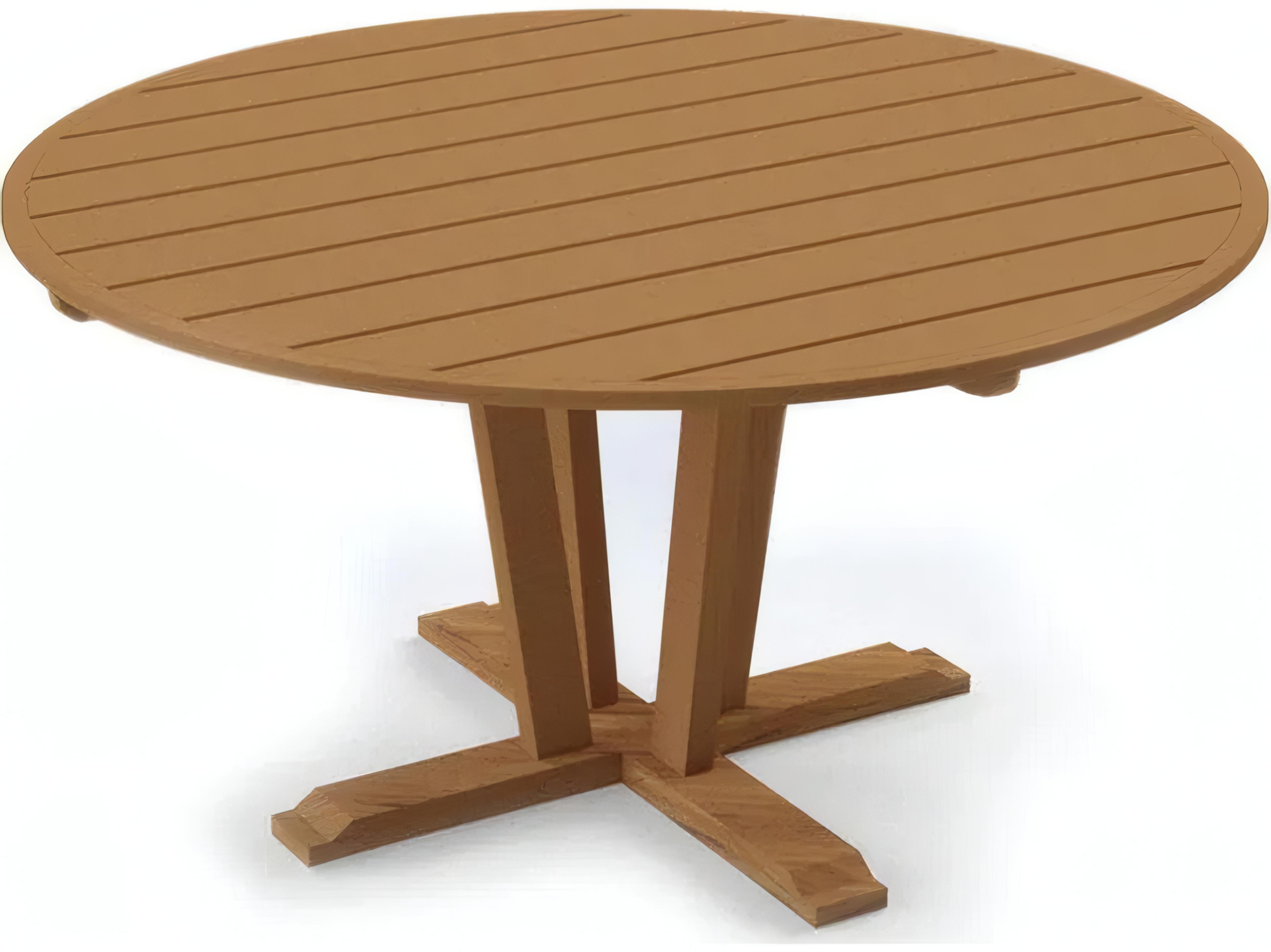 UnoPiu Synthesis Teak Round Dining Table
