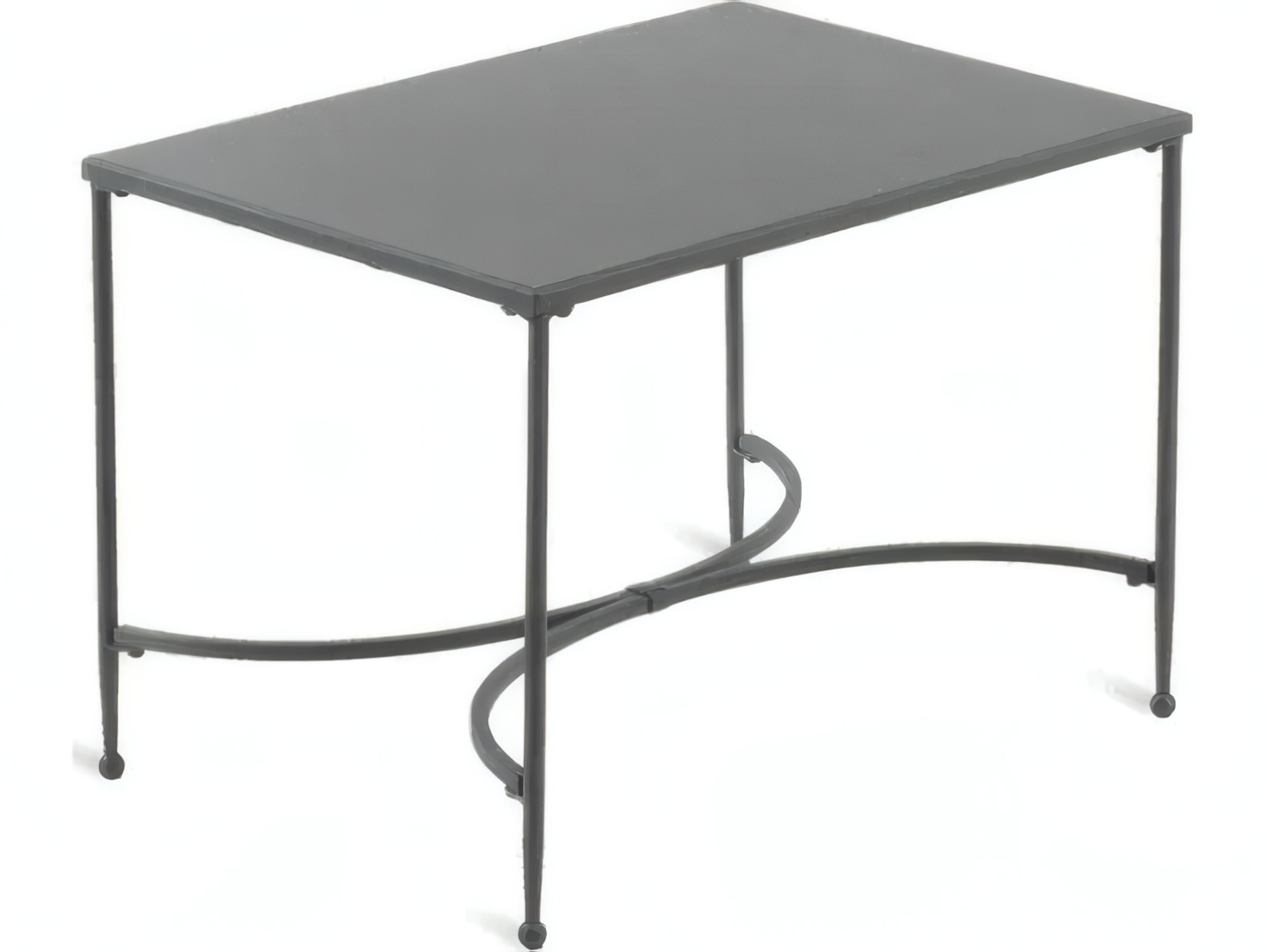 UnoPiu Toscana Wrought Iron Rectangular End Table