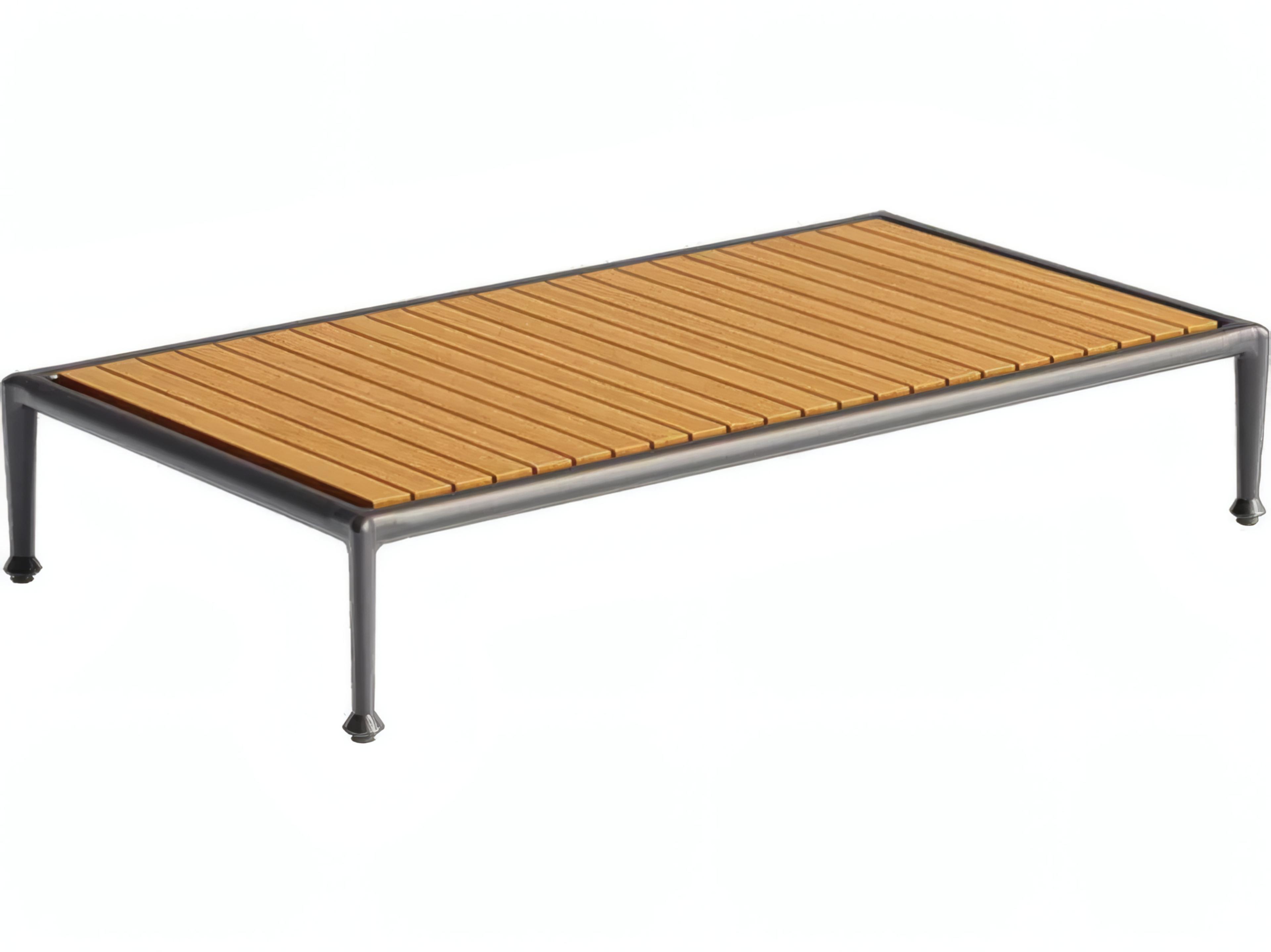 UnoPiu Tremble Aluminum Rectangular Coffee Table