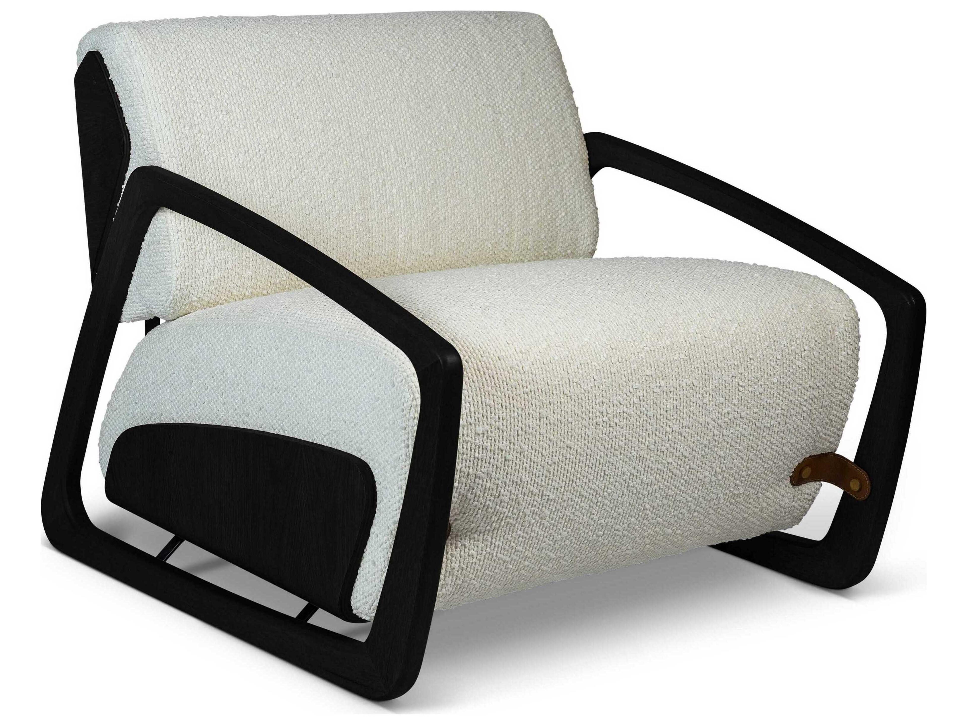 Urbia Modern Brazilian Hector Cream Fabric Accent Chair