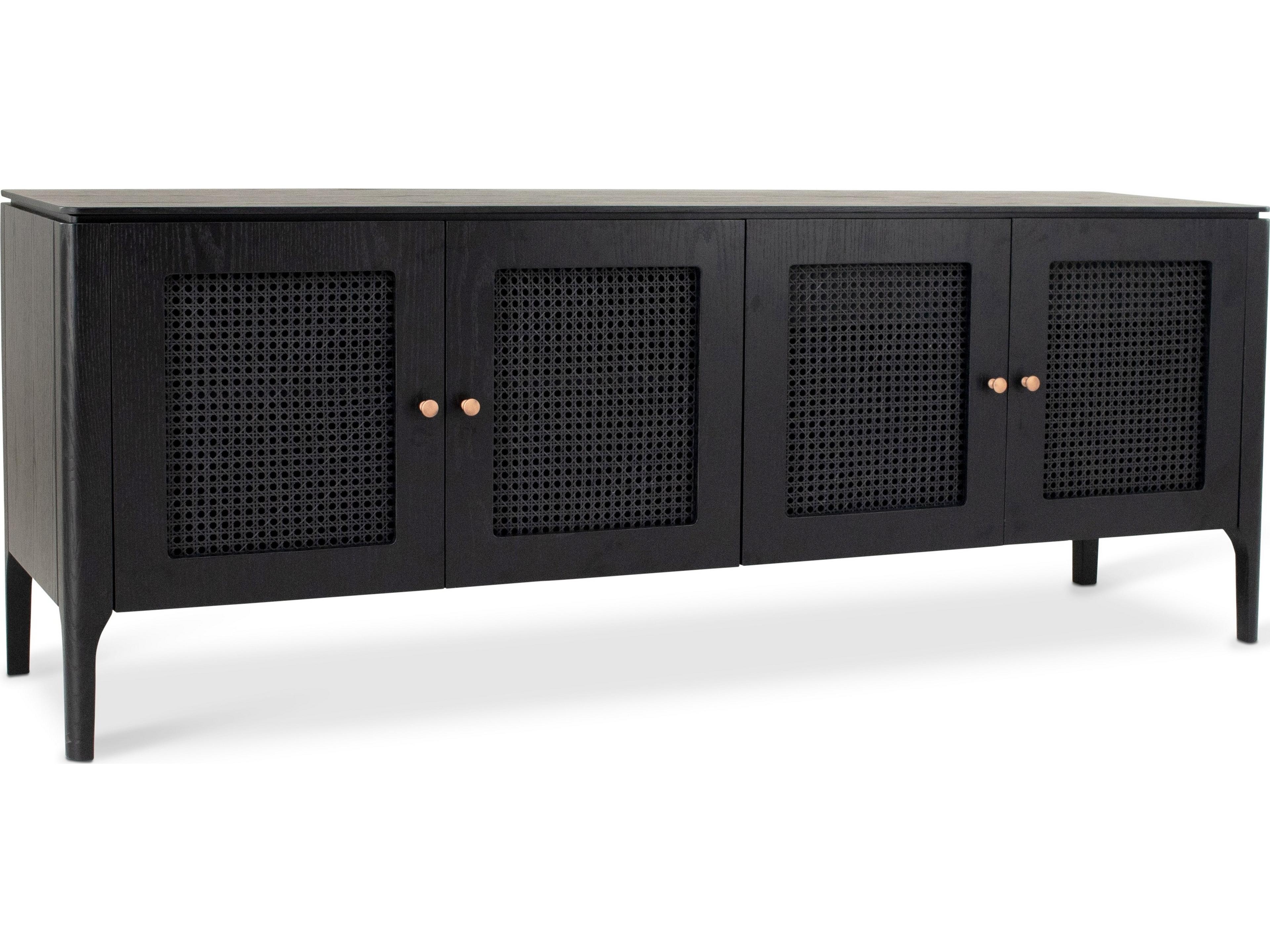 Urbia Modern Brazilian 78" Oak Wood Ebano Missione Sideboard
