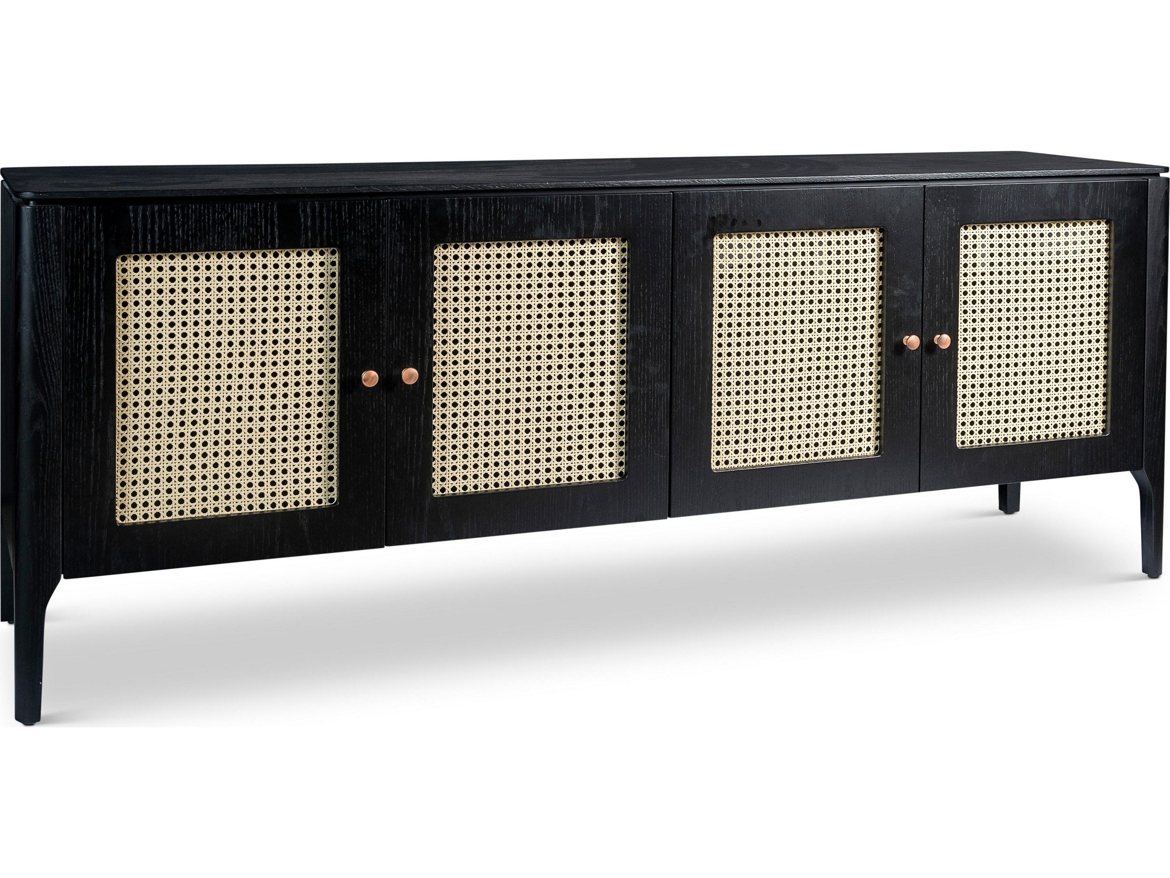 Urbia Modern Brazilian 78" Oak Wood Ebano Natural Missione Sideboard