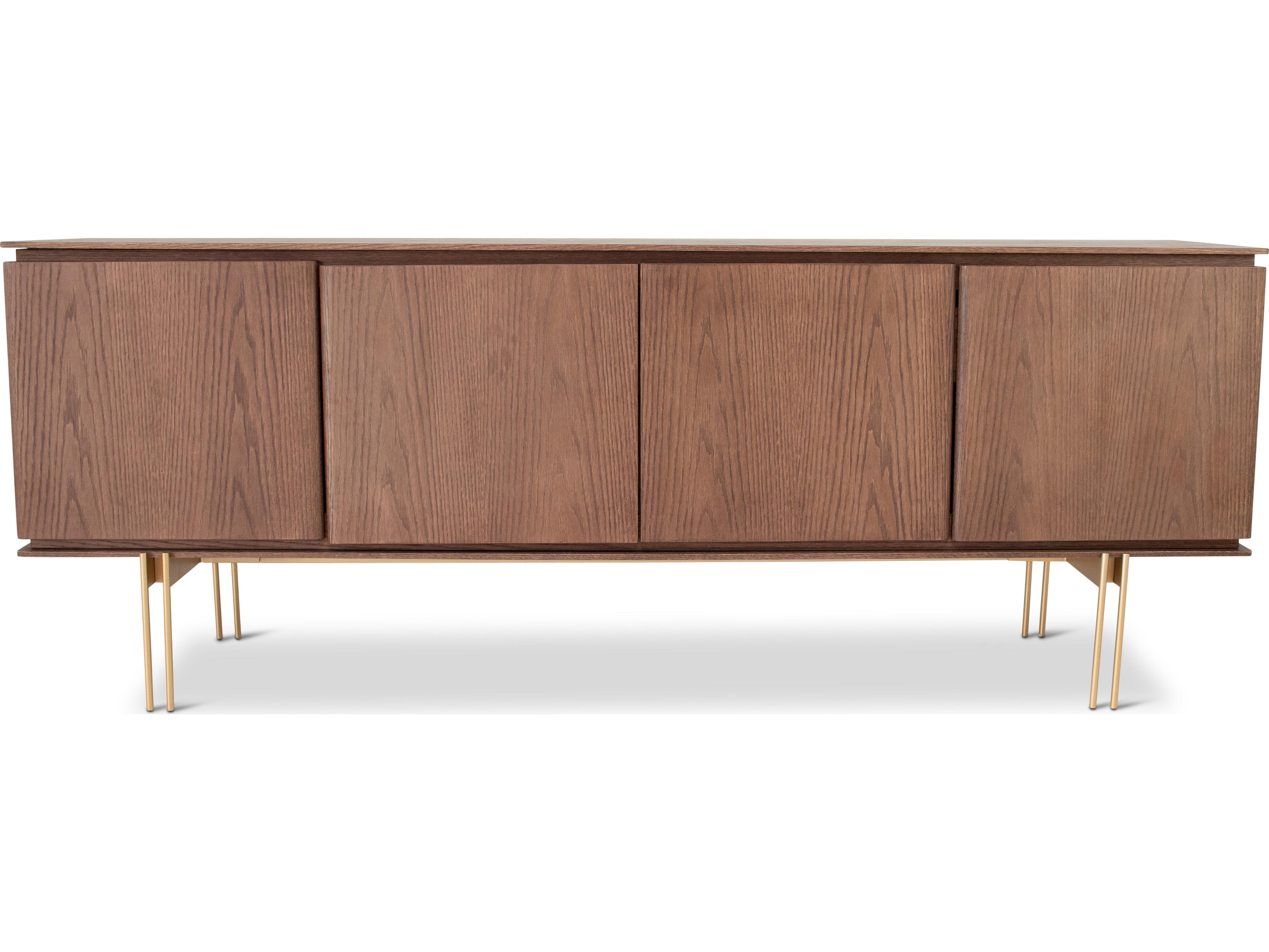Urbia Modern Brazilian 78" Oak Wood Nogal Ouro Marrocos Sideboard