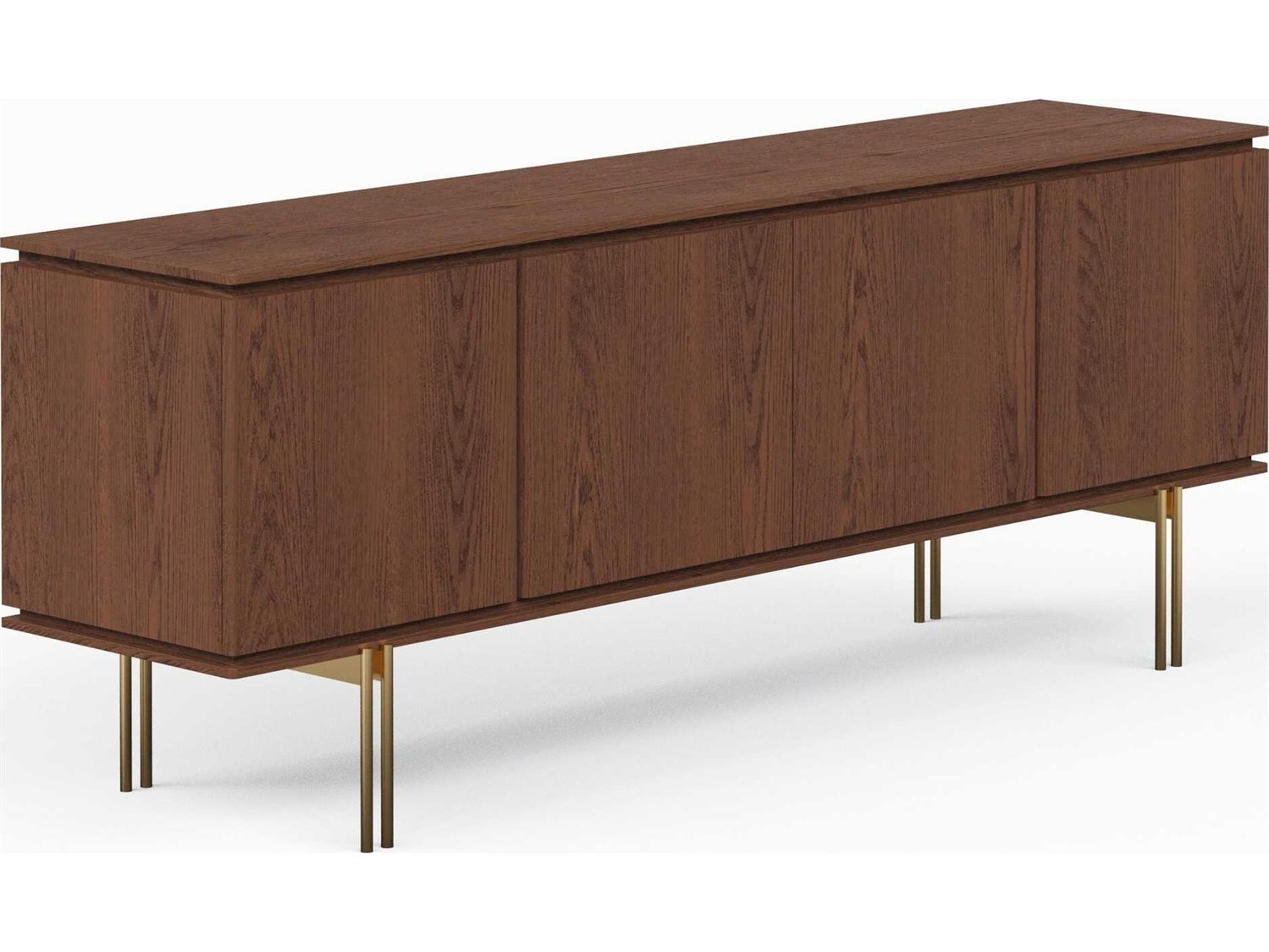 Urbia Modern Brazilian 78" Oak Wood Nogal Ouro Marrocos Sideboard