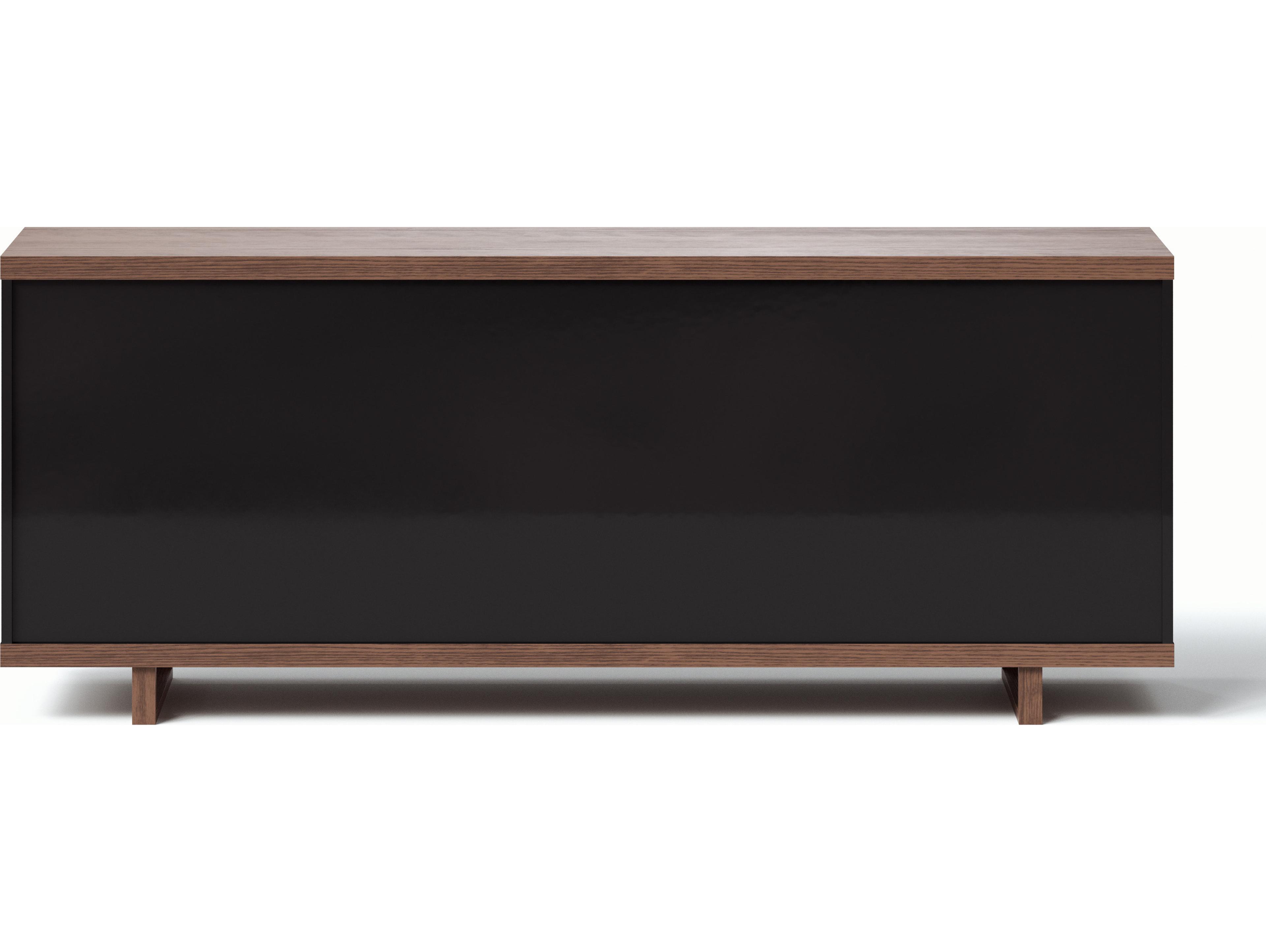 Urbia Modern Brazilian Copany Buffet Nogal Frame Black Doors