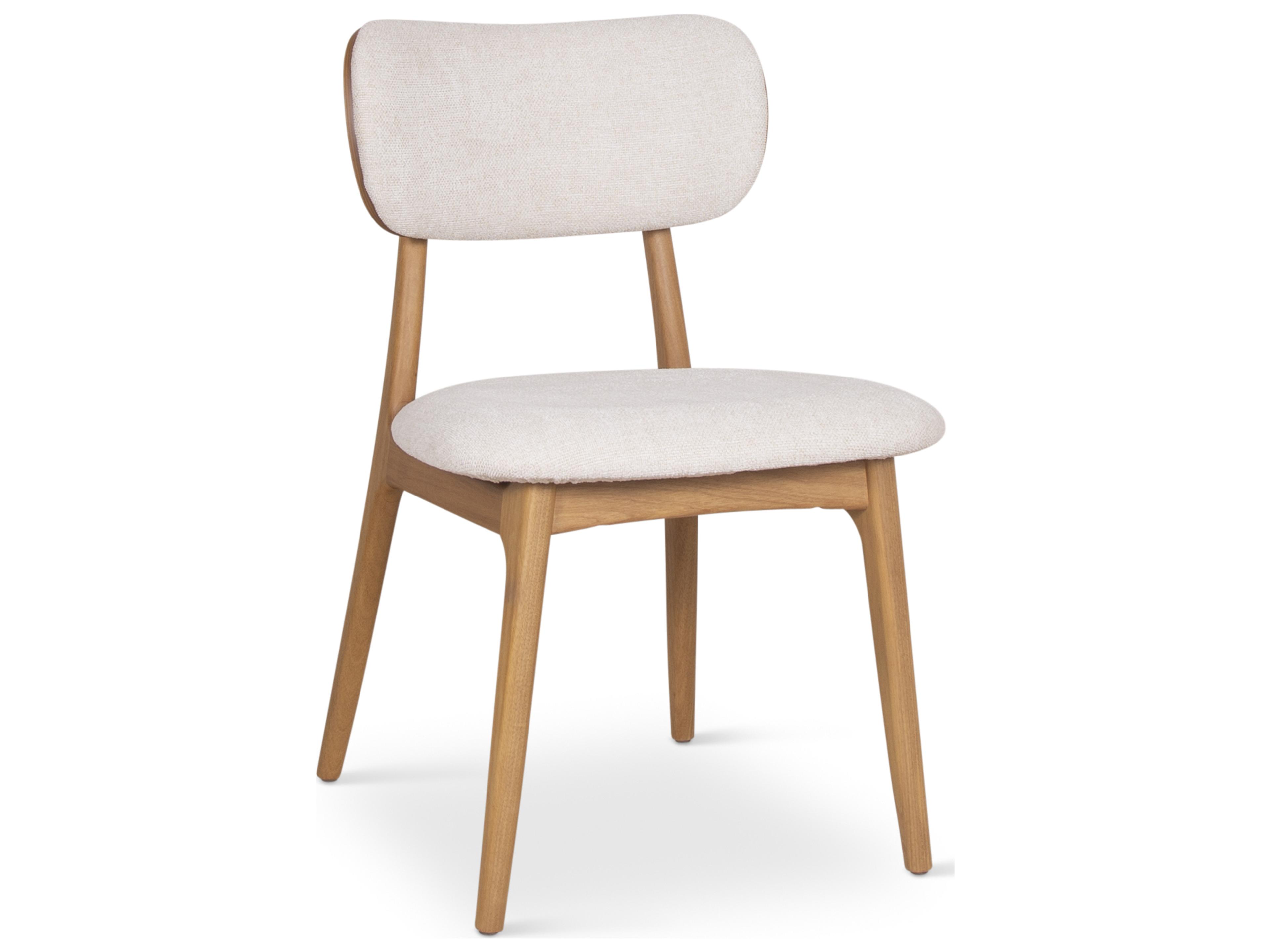 Urbia Modern Brazilian Claudia Beige Upholstered Armless Dining Chair