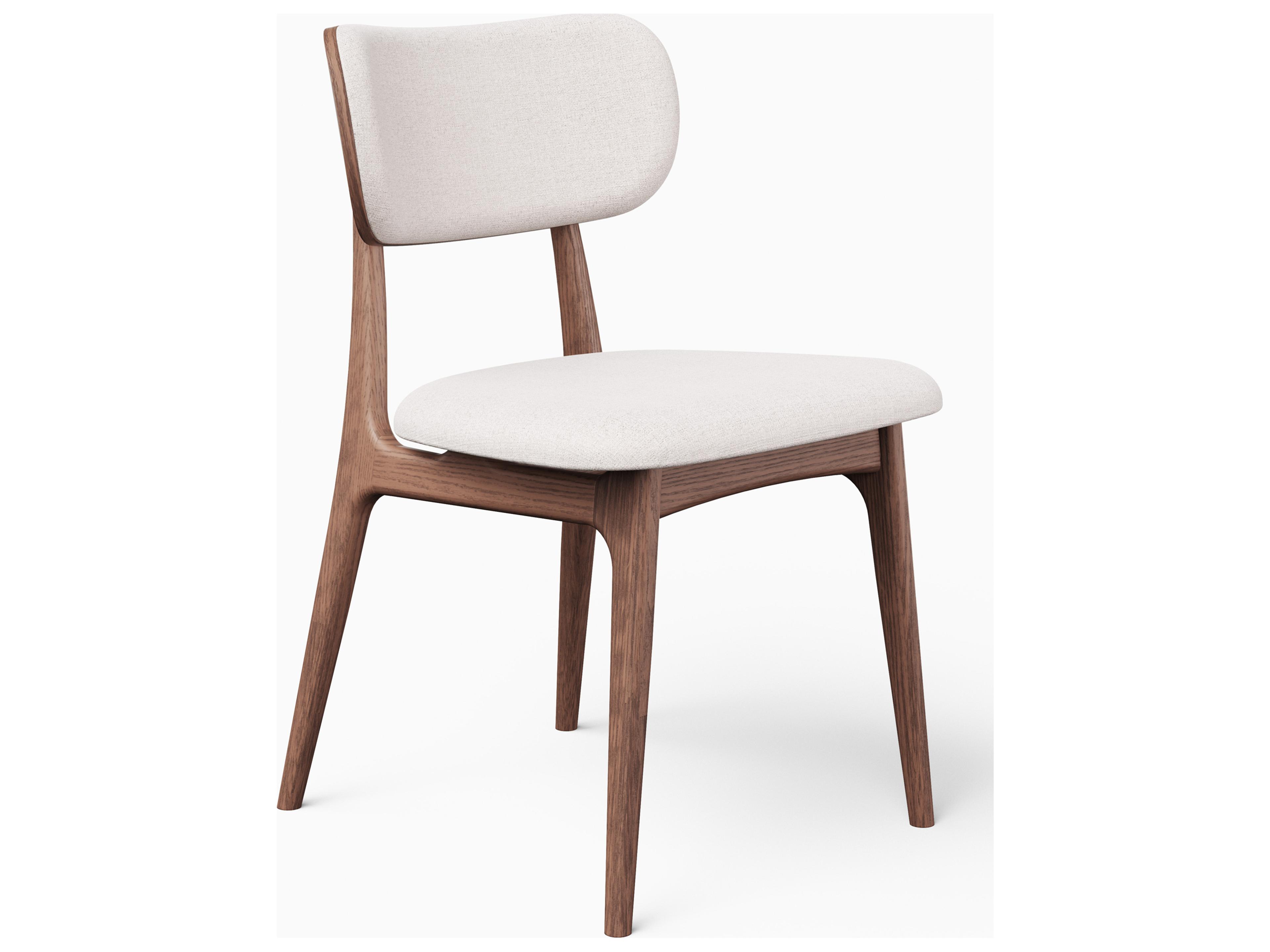 Urbia Modern Brazilian Claudia White Upholstered Armless Dining Chair