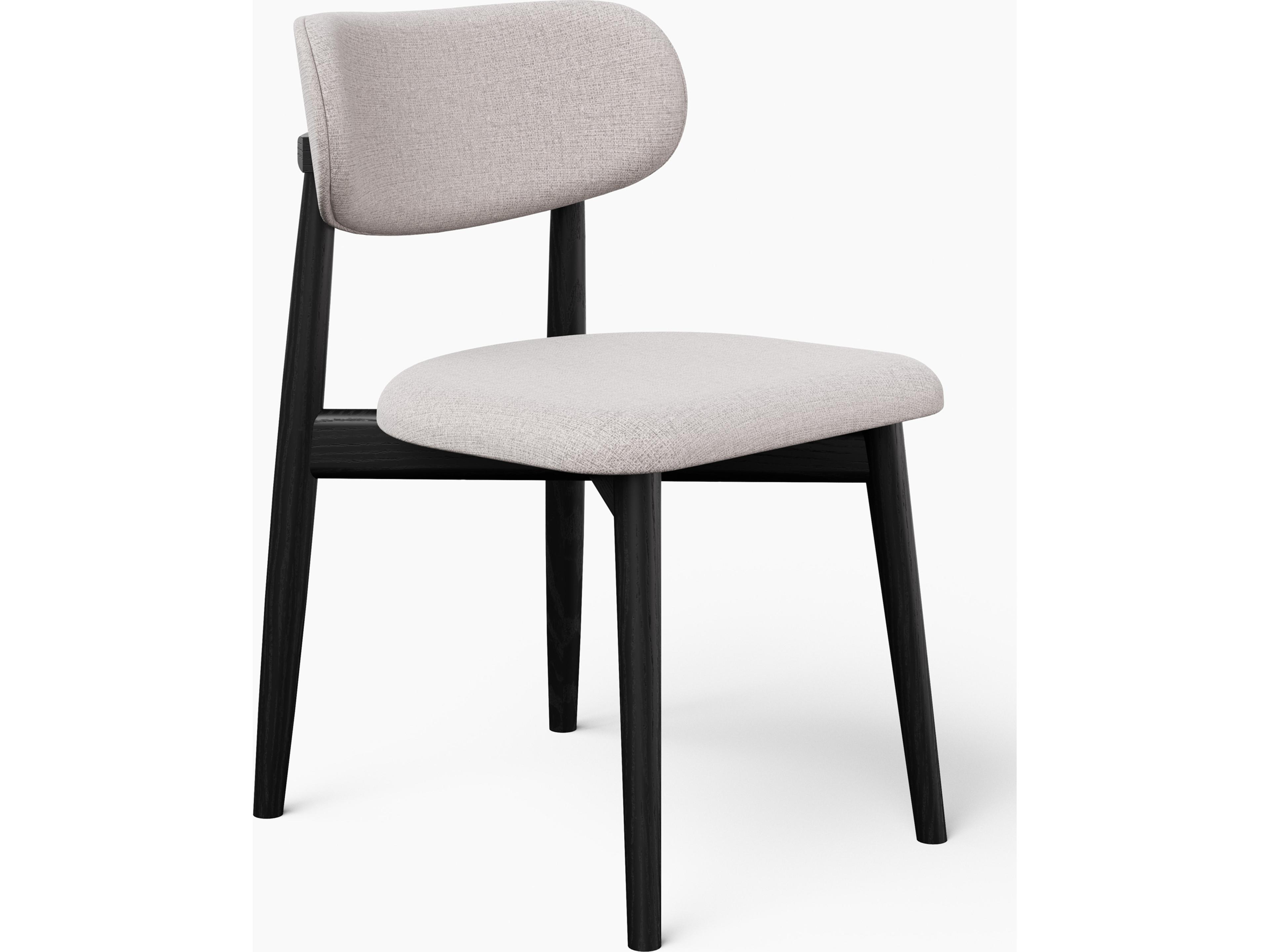 Urbia Modern Brazilian Collection Ebony Upholstered Armless Dining Chair