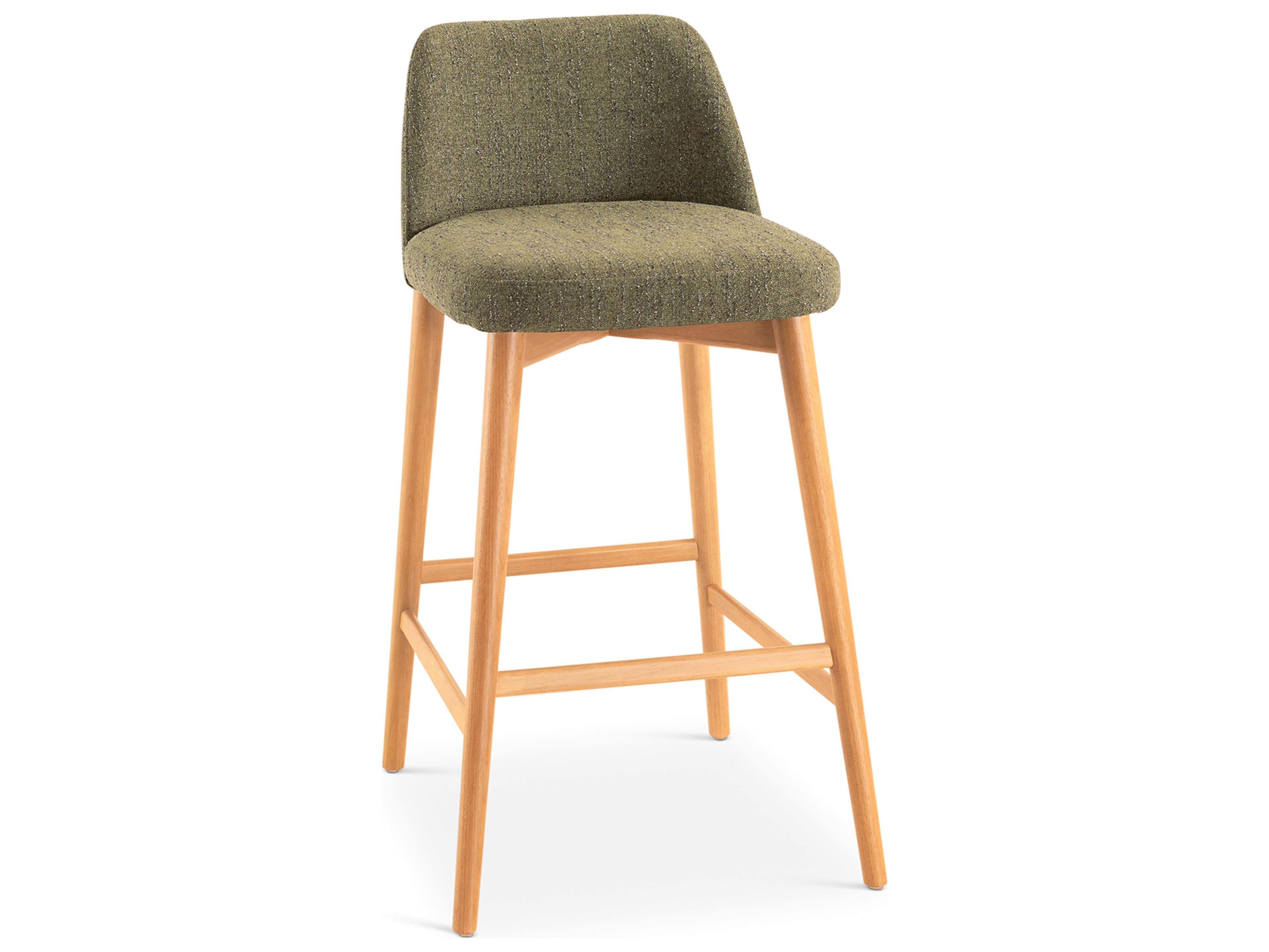 Tonia Upholstered Solid Wood Bar Stool