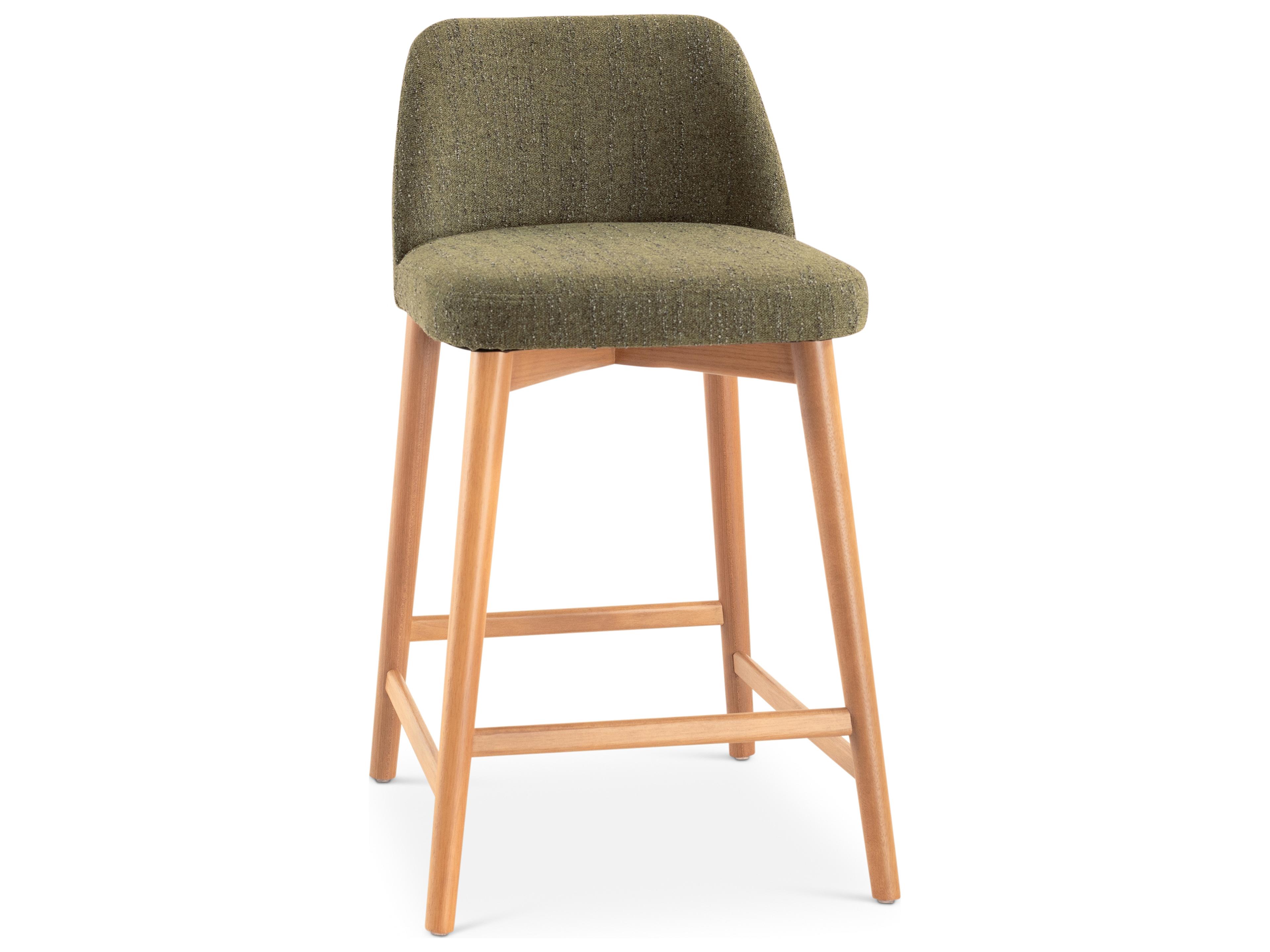Urbia Tonia Upholstered Solid Wood Counter Stool