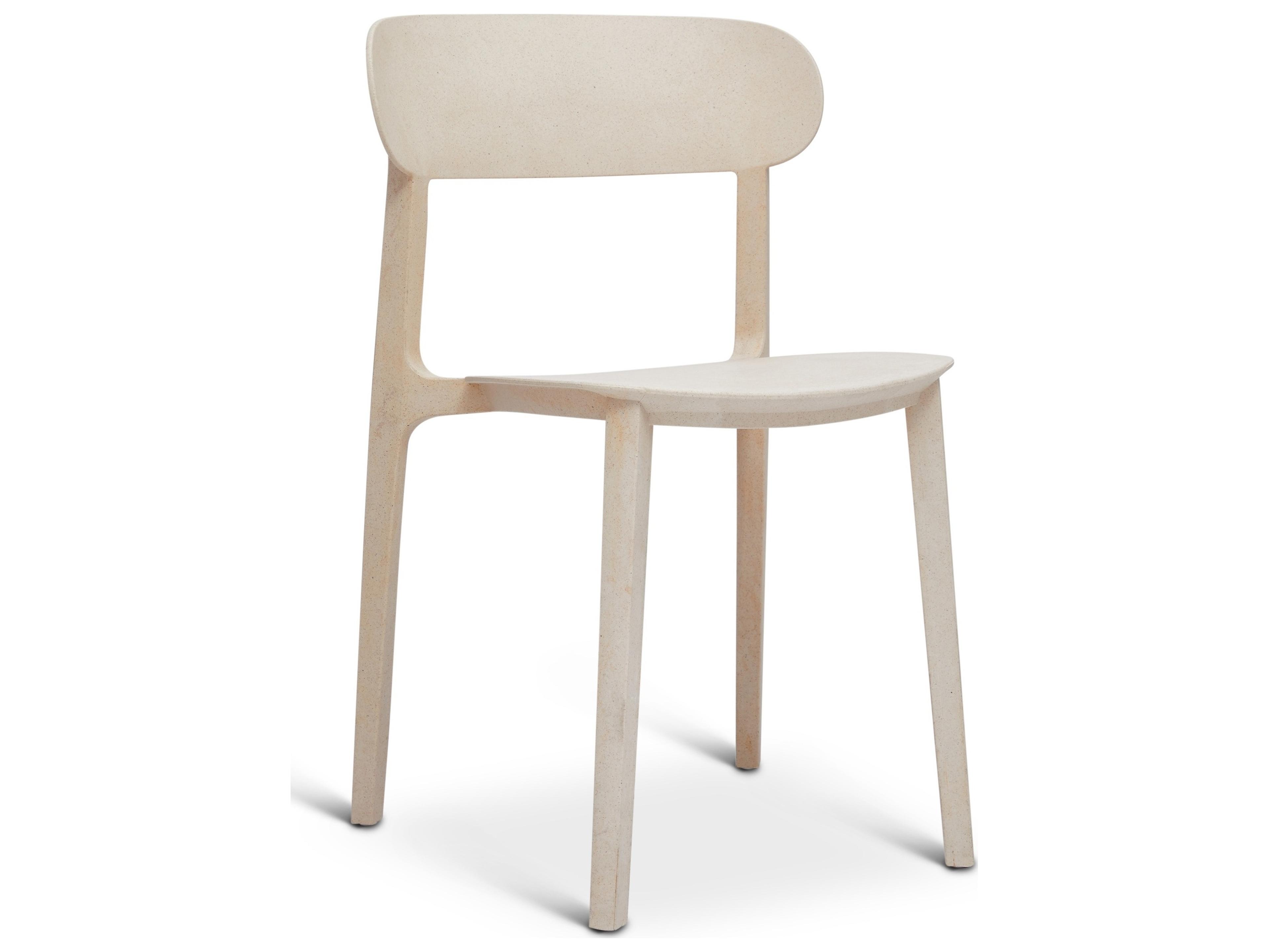 Urbia Metro Spencer Eco-Friendly Outdoor Stacking Chair Set of 4 Beige