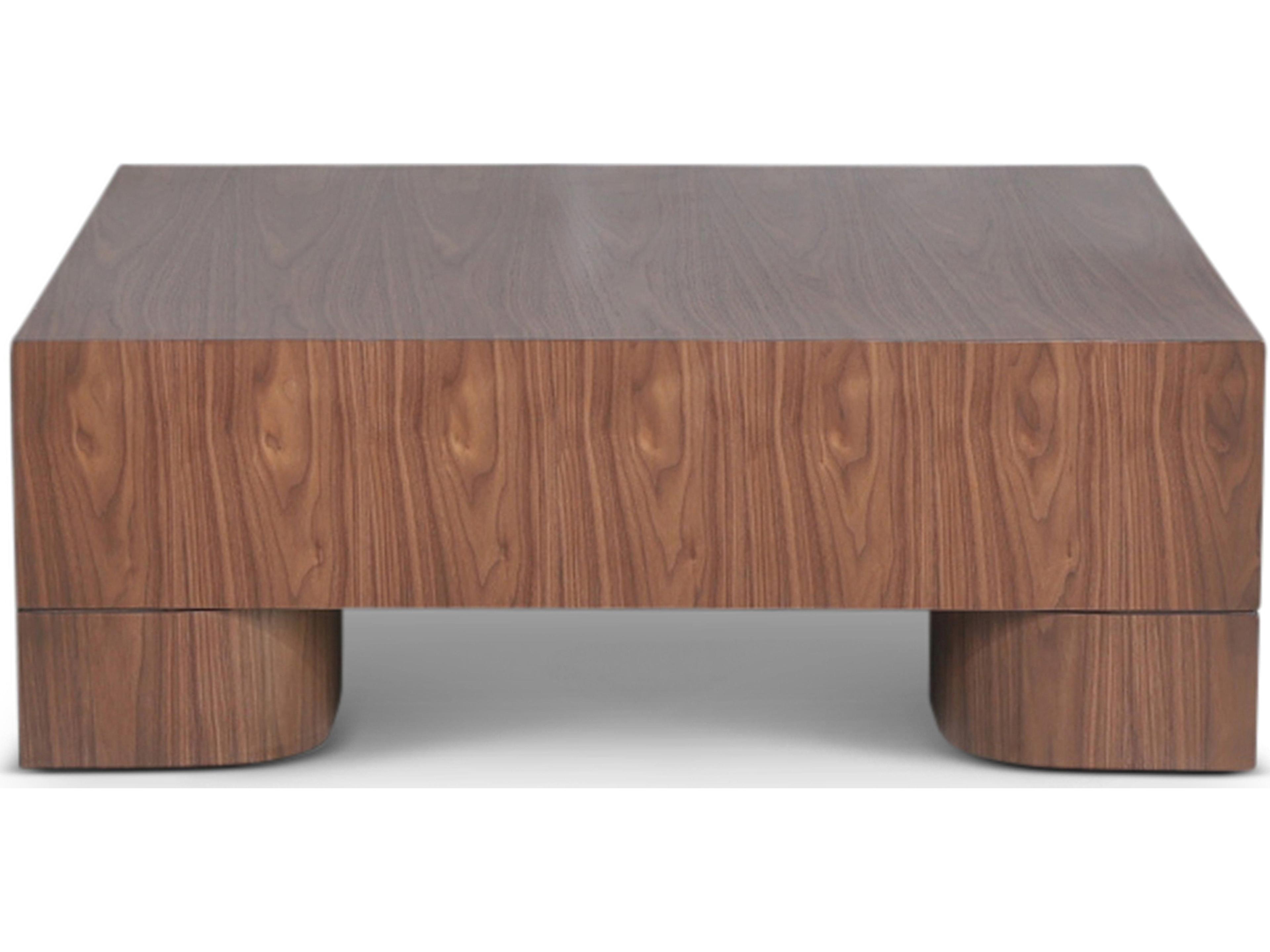 Urbia Eka Square Wood Walnut Coffee Table