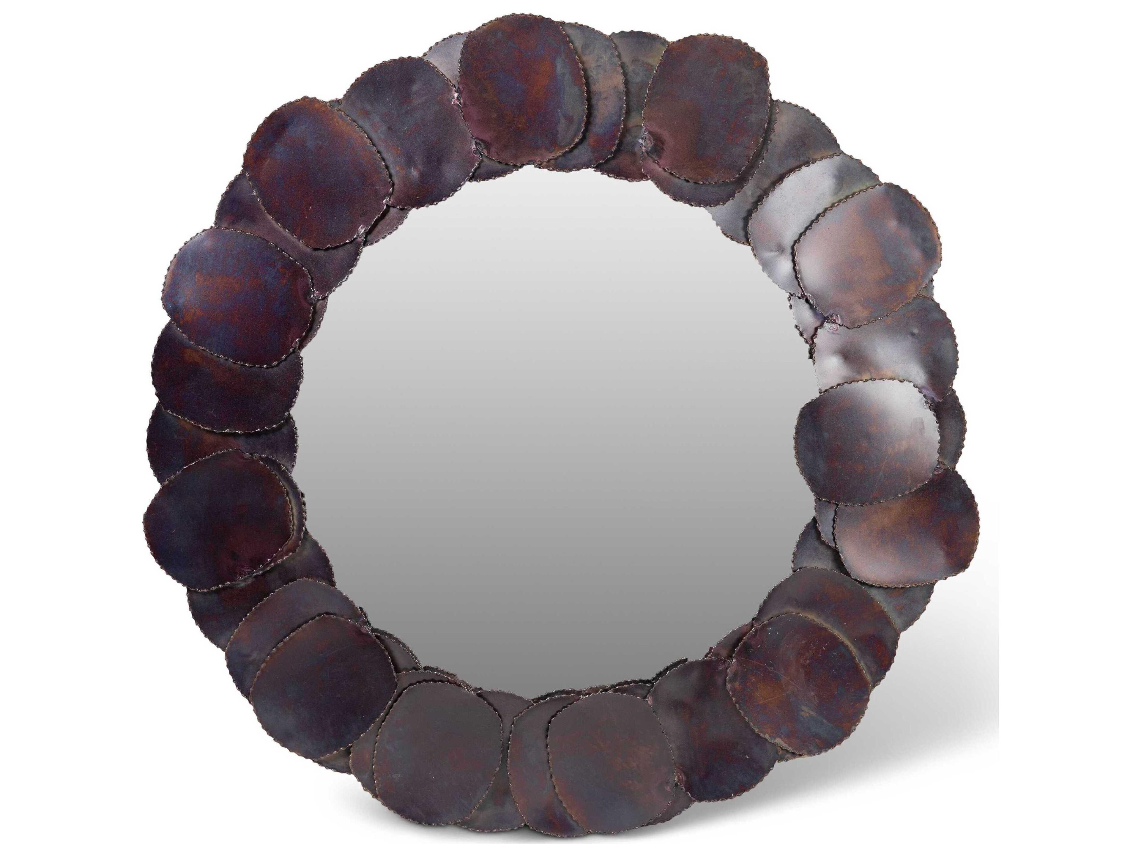 Elements Suri Round Cobalt Wall Mirror