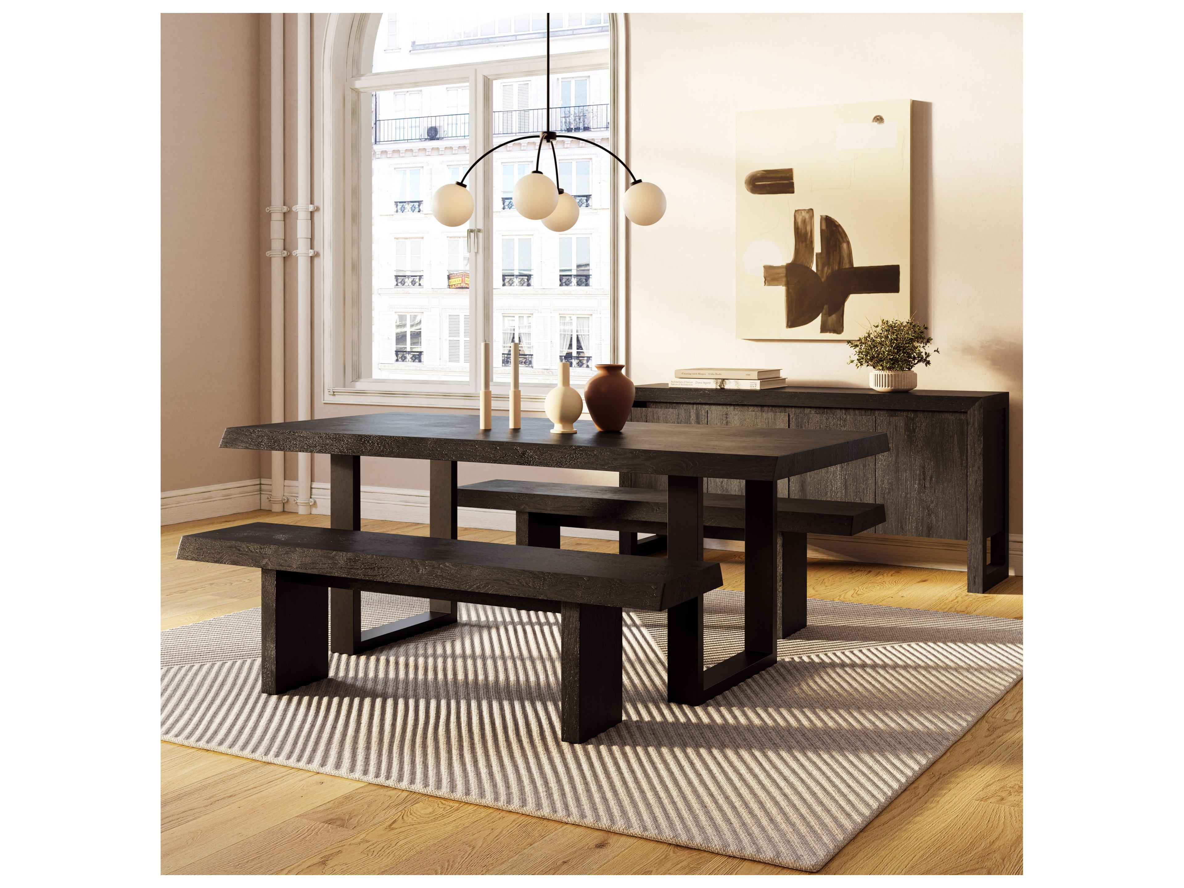 Brooks Ebonized Black Accent Bench