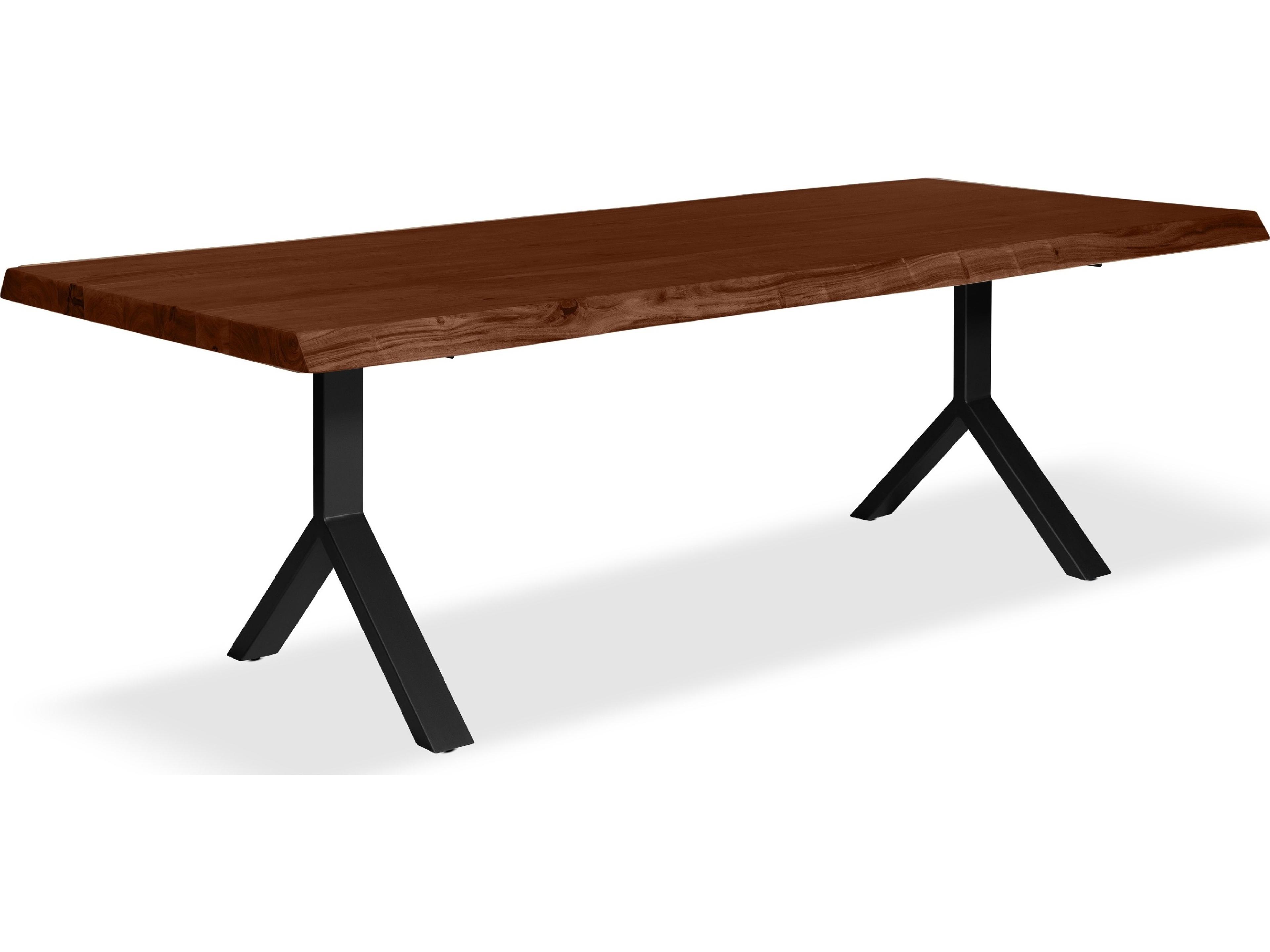 Urbia Brooks Dining Table Y Base Americano Top Black Base