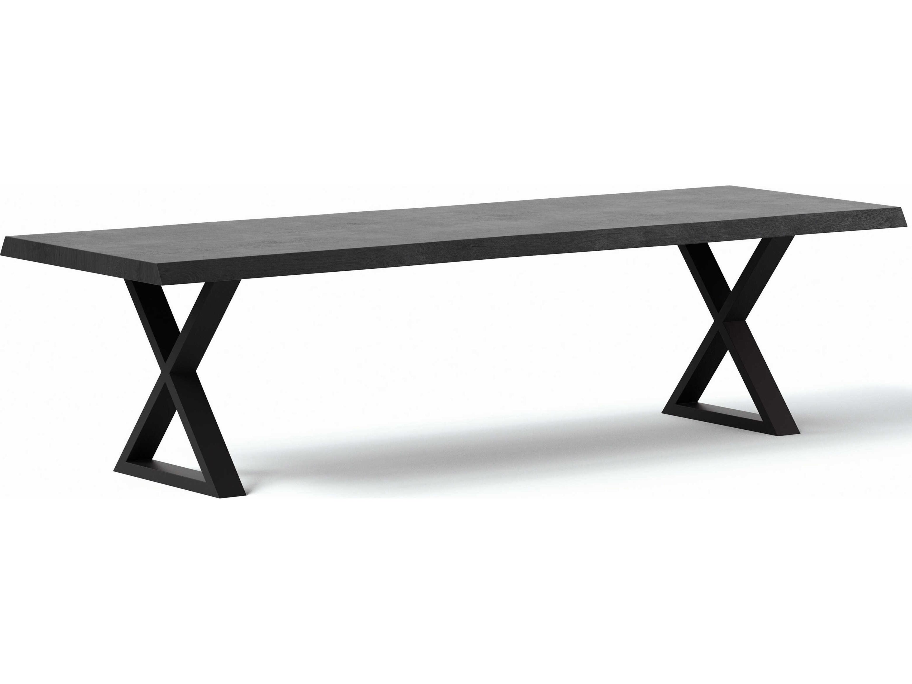 Urbia Brooks Rectangular Wood Ebonized Black Dining Table