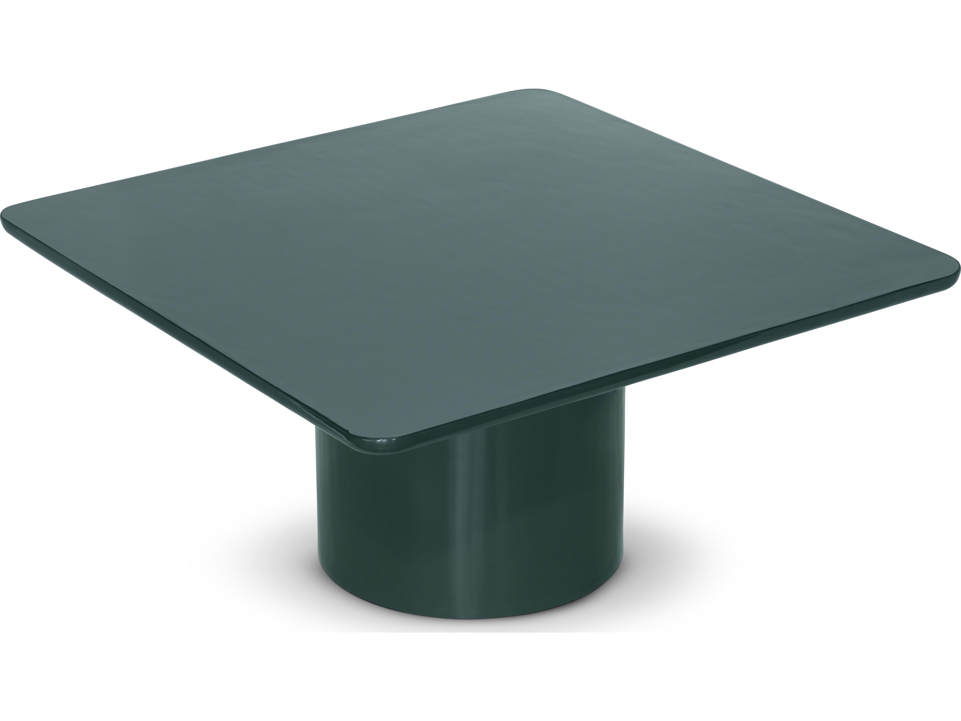 Urbia Alessia Square Metal Obsidian Green Coffee Table