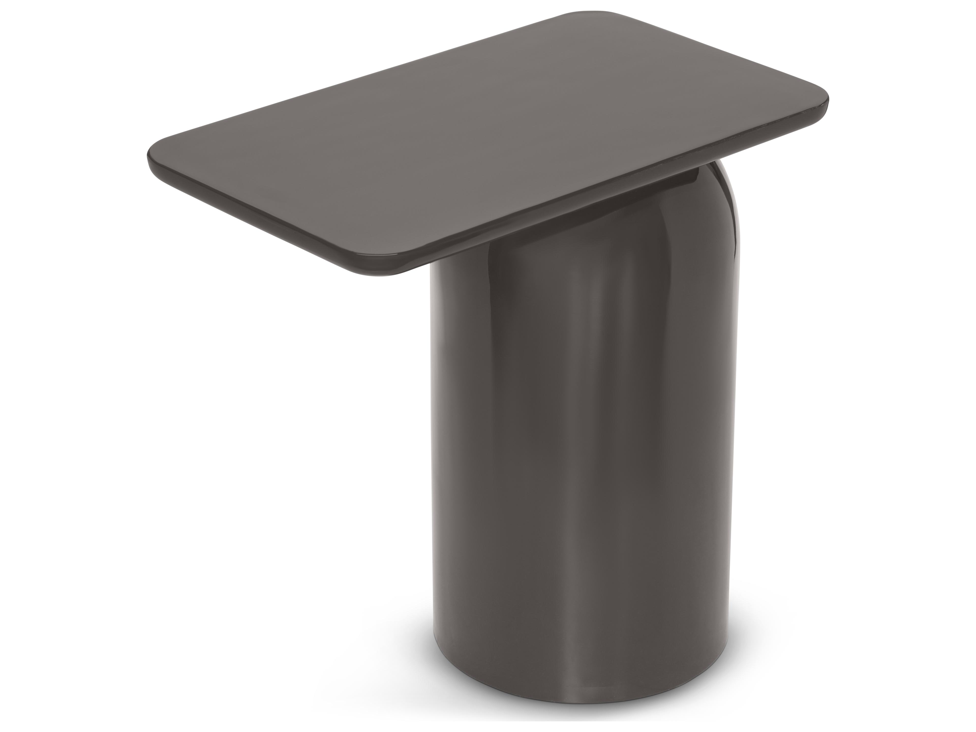 Urbia Alessia Rectangular Metal Deep Umber Brown End Table