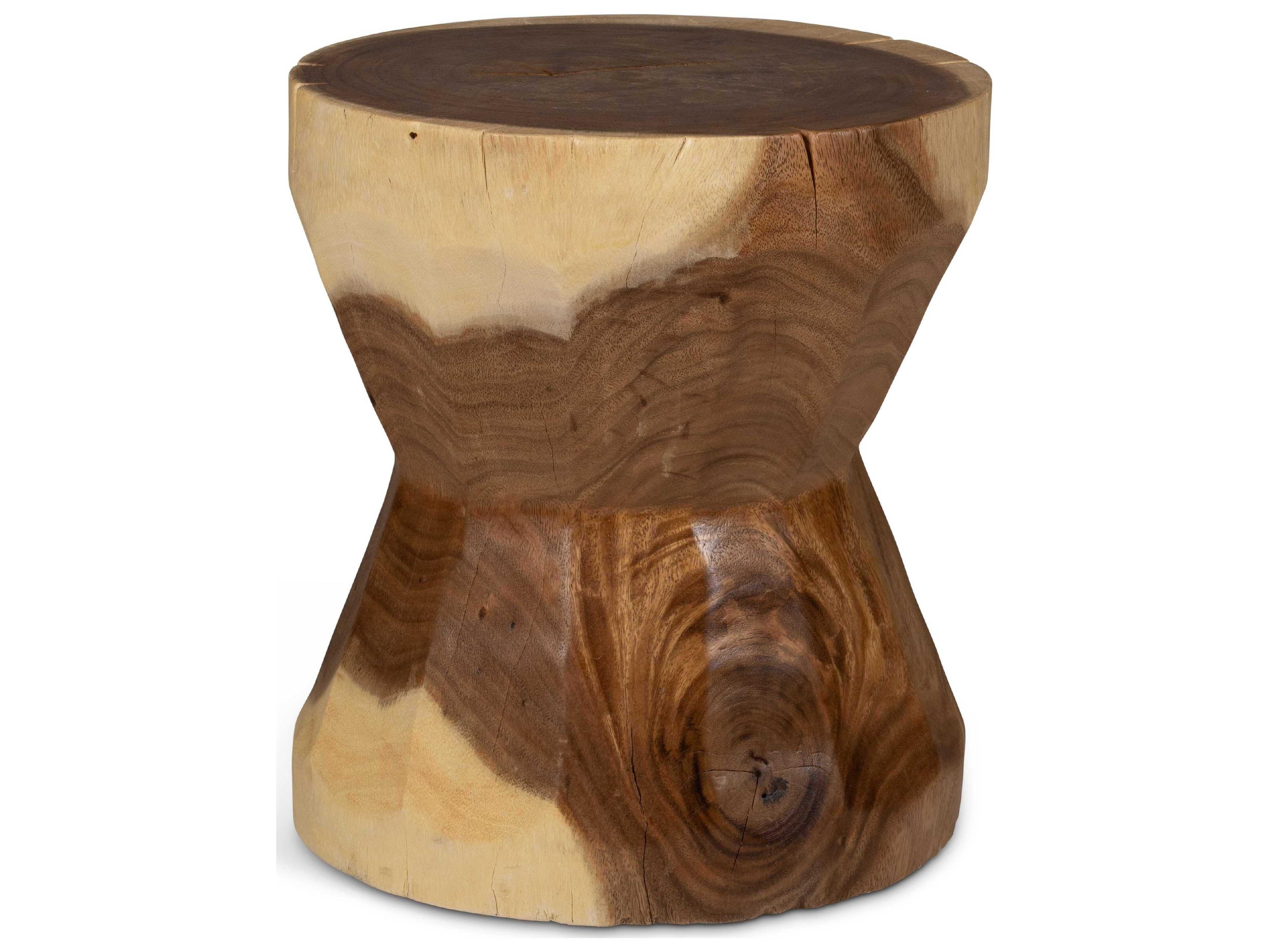 Urbia Naturals Patcharee Natural Brown Accent Stool