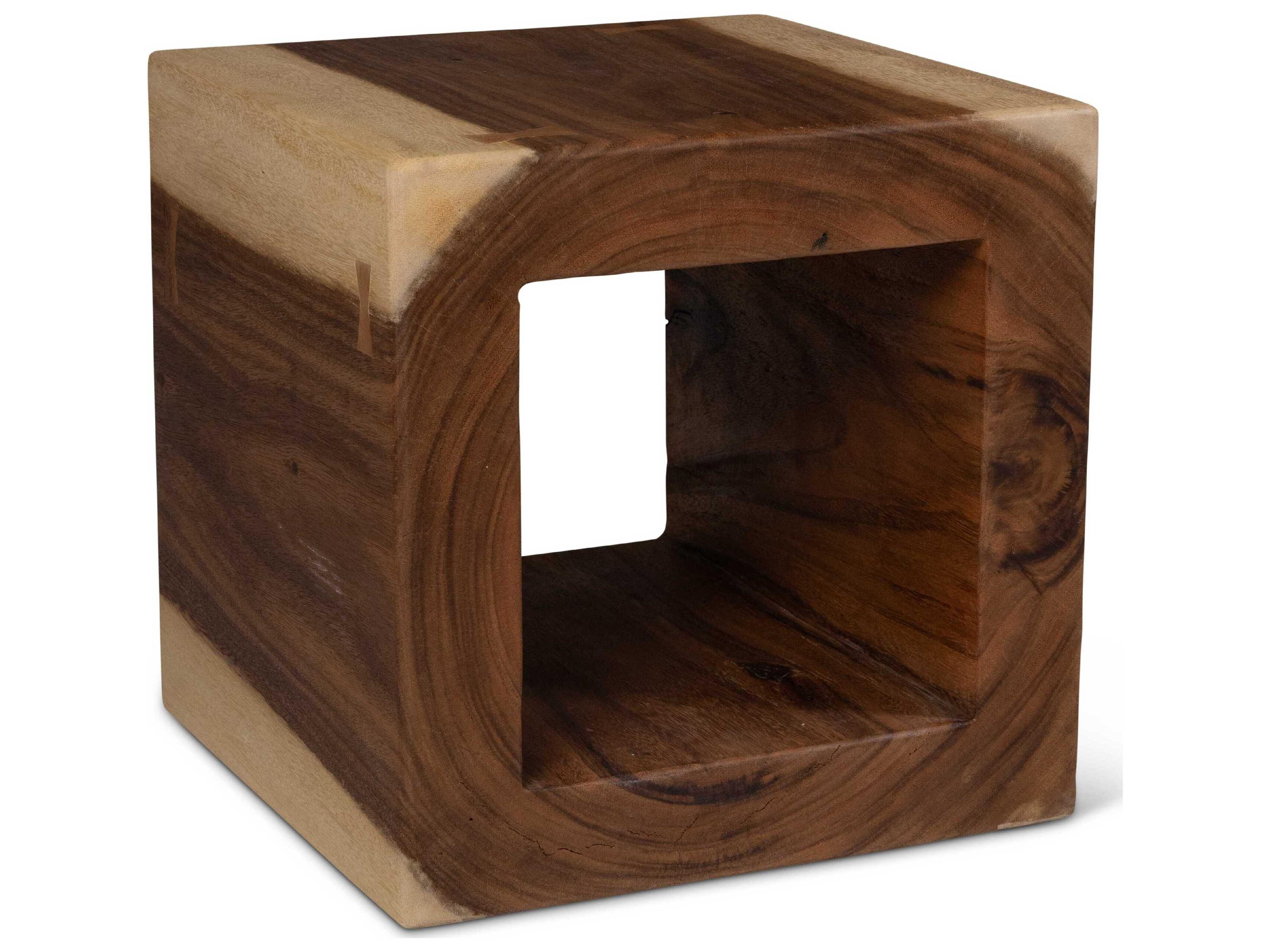 Urbia Naturals Tayida Natural Brown Accent Stool