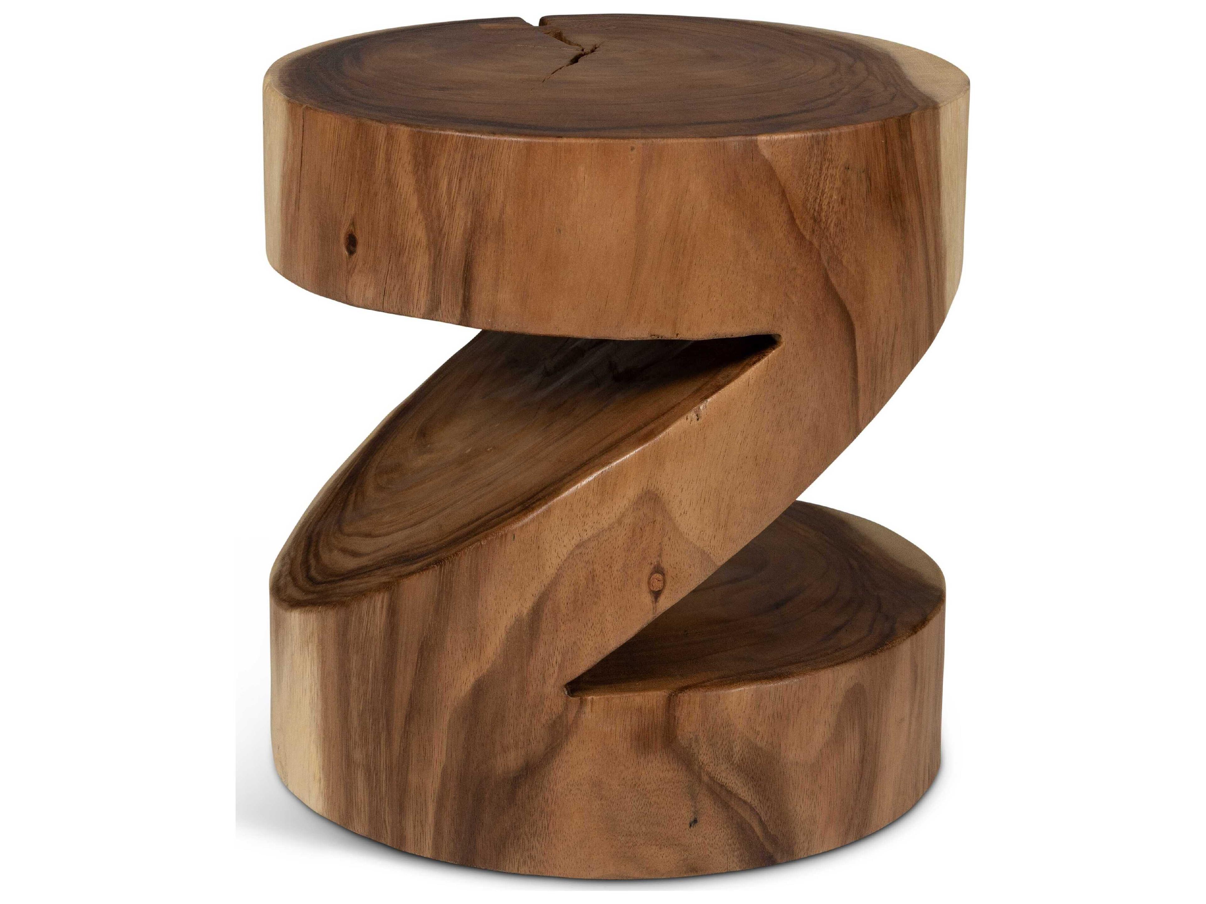 Urbia Naturals Anchali Natural Brown Accent Stool