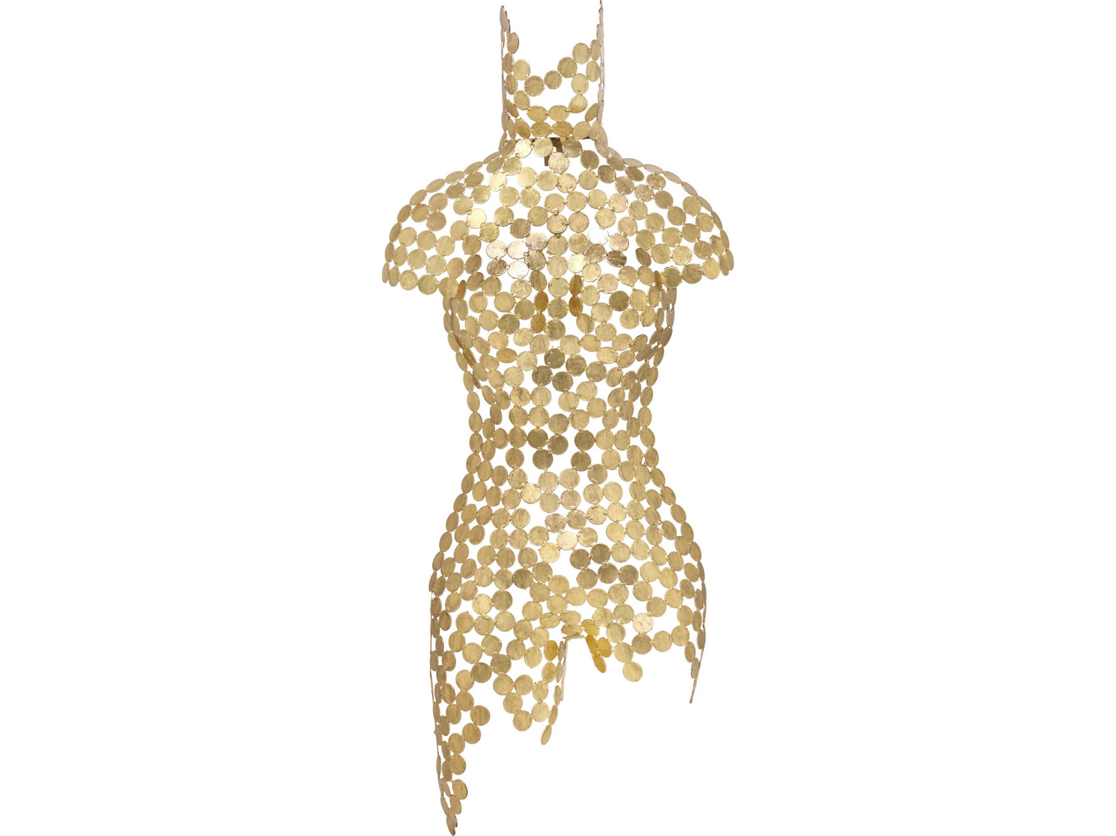 Urbia Naturals 3D Gold Leaf Female Torso 3D Wall Art