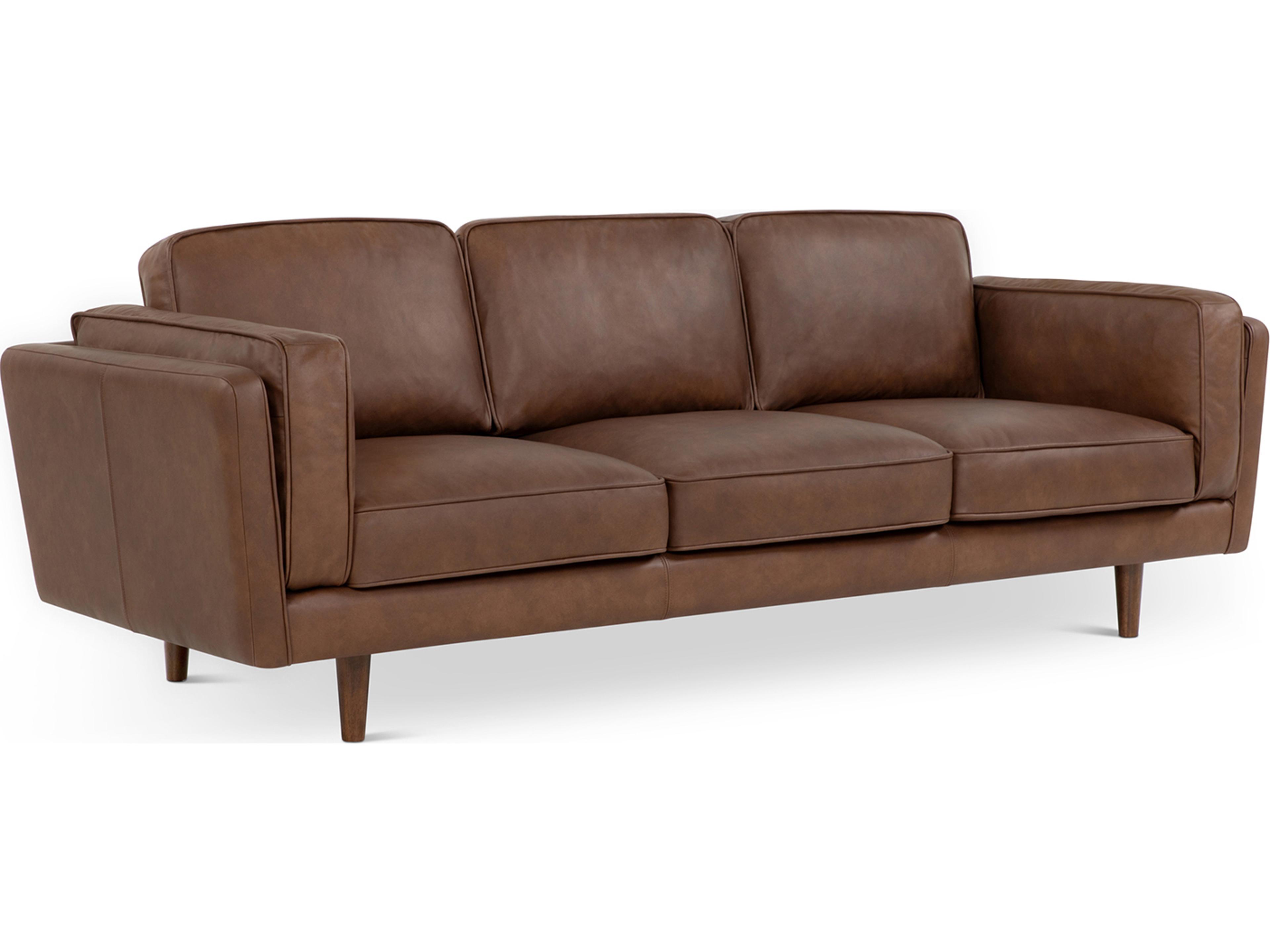 Urbia Brooklyn Dark Brown Leather Sofa