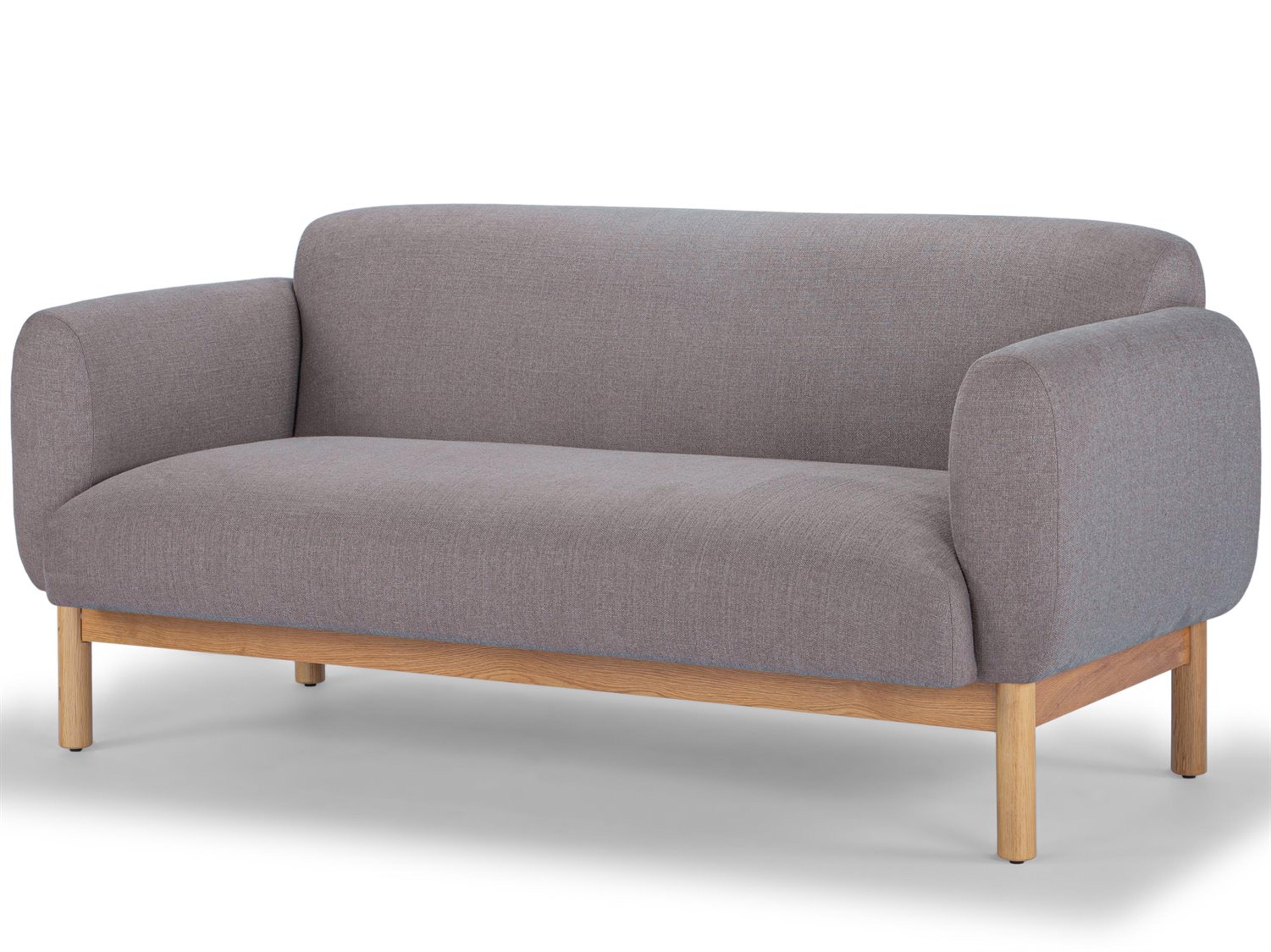 Urbia Metro Tulum Dark Brown Honey Oak Upholstered Sofa