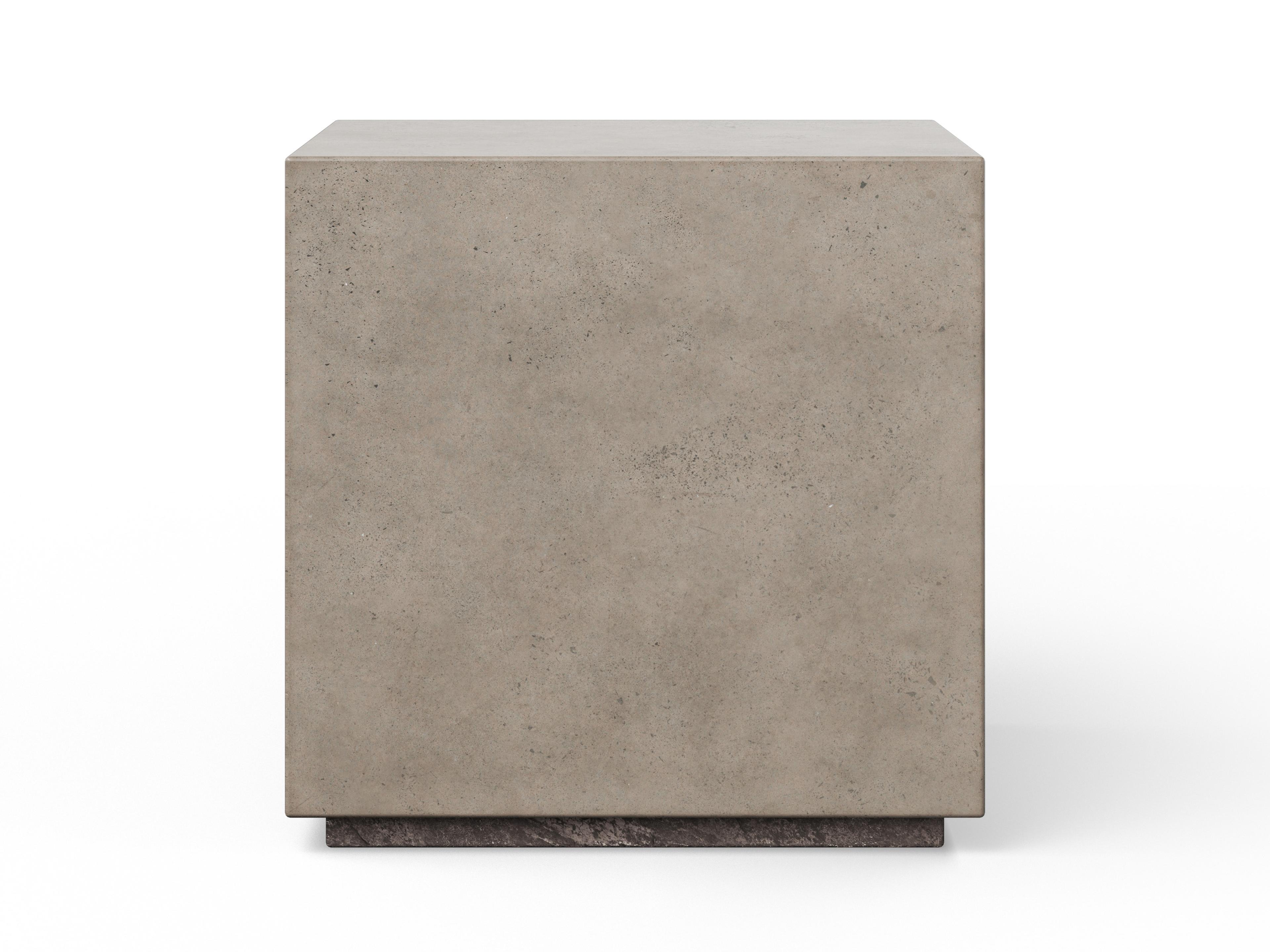 Bloc Square Concrete End Table