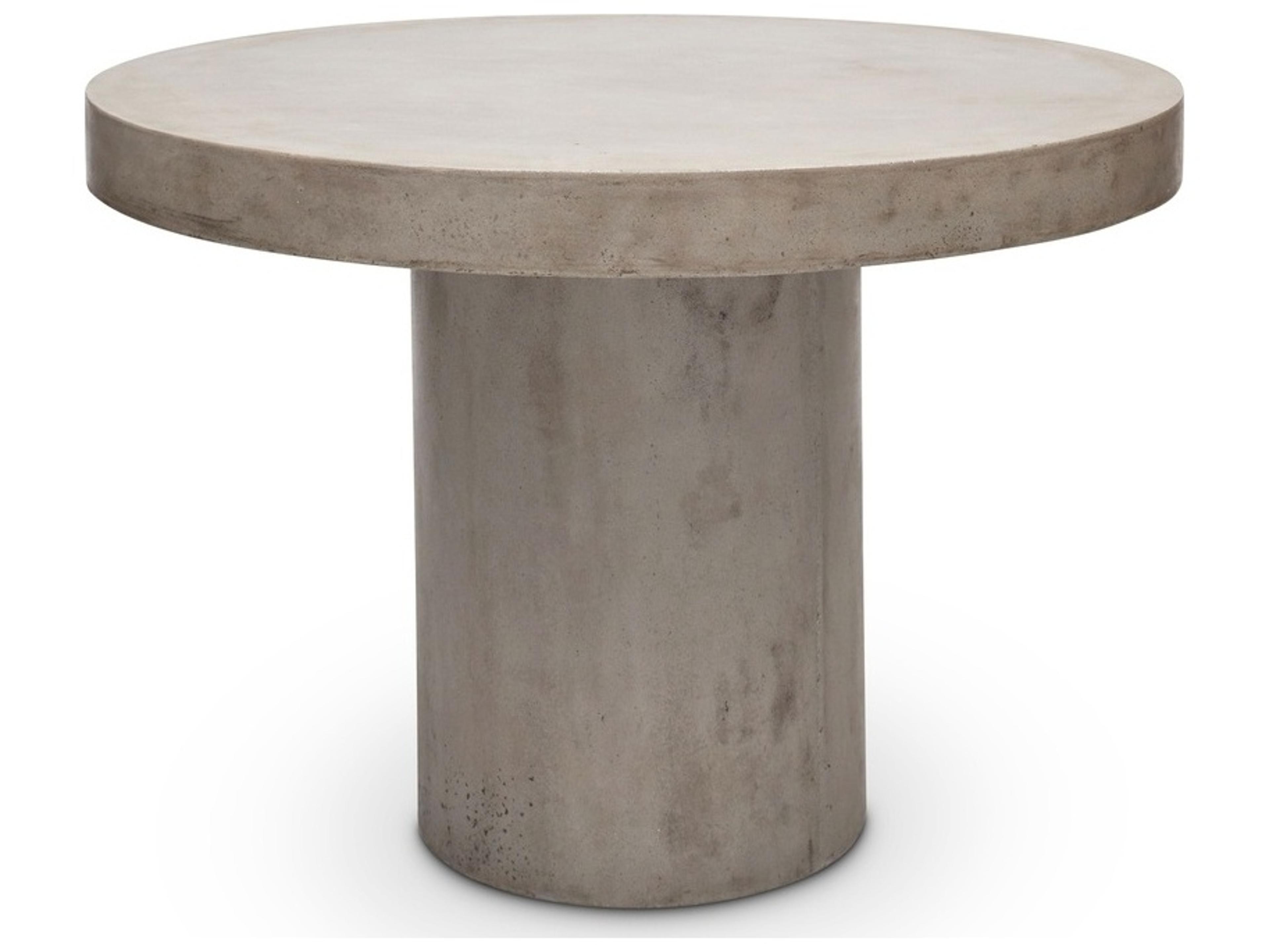Mixx Circa Concrete Counter Height Dining Table Dia. Dark Grey