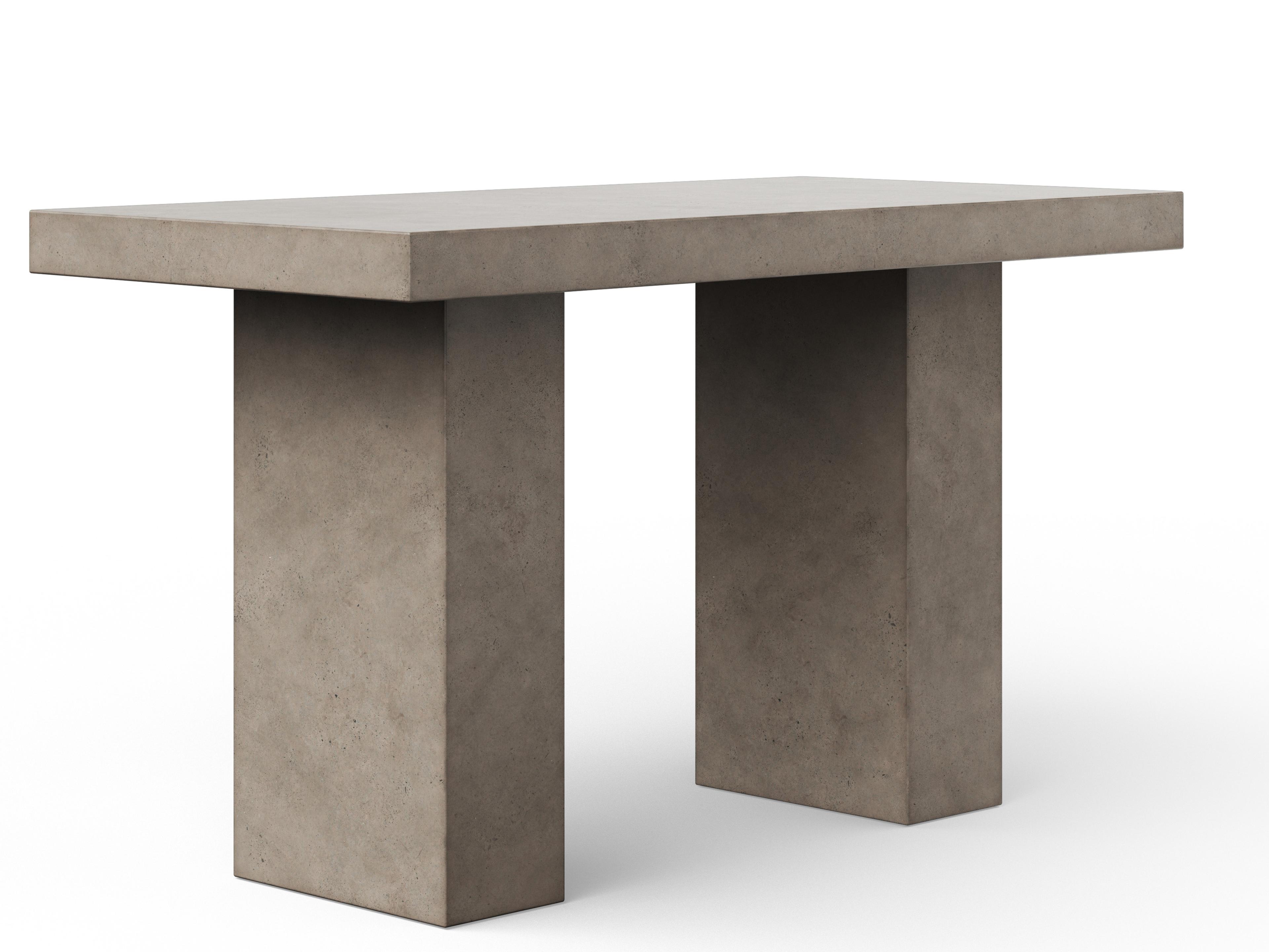 Urbia Mixx Elcor Concrete Bar Height Dining Table x 70.75" Dark Grey